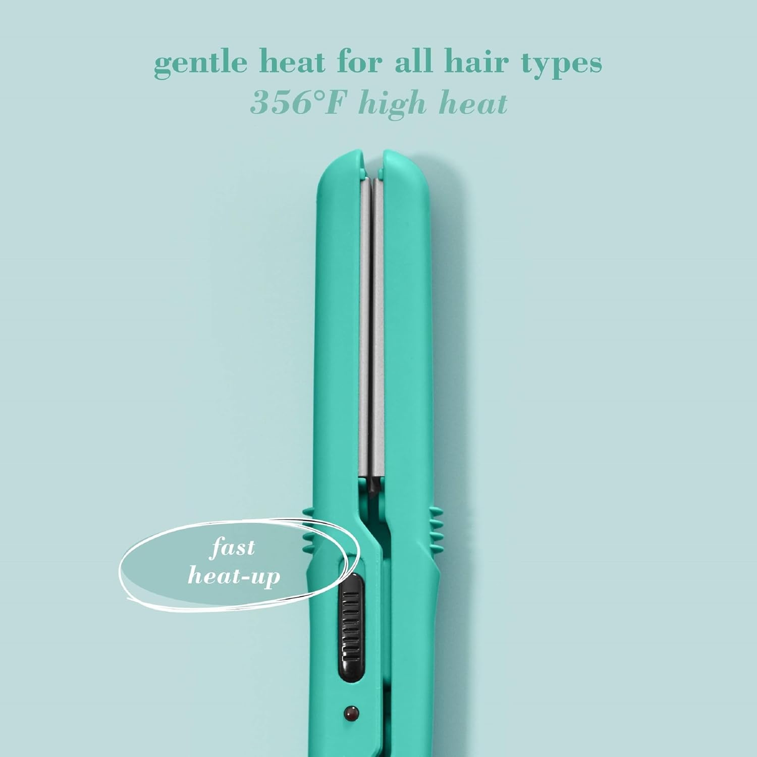 image:imageConair Instant Heat Ceramic Flat Iron 34inchTurquoise
