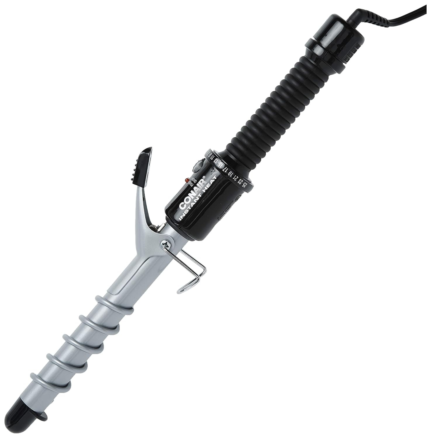 image:imageConair Instant Heat Spiral 34Inch Curling Iron spiral guide on barrel to help achieve spiral curls for use on short to medium hair075 Inch Pack of 3