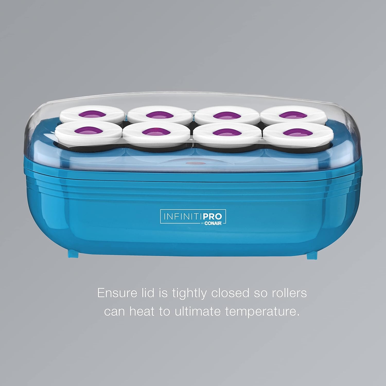 image:imageConair Jumbo Hot Rollers Hair Setter Ceramic Flocked 2Inch Rollers 8Piece Set for Voluminous Curls Soft Waves Bouncy Body Pink CHV28AMZBlue