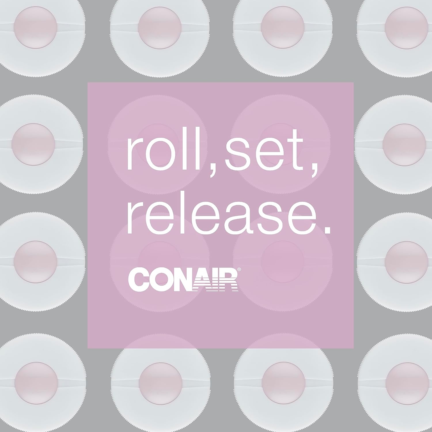 image:imageConair Jumbo Hot Rollers Hair Setter Ceramic Flocked 2Inch Rollers 8Piece Set for Voluminous Curls Soft Waves Bouncy Body Pink CHV28AMZLilac Amazon Exclusive
