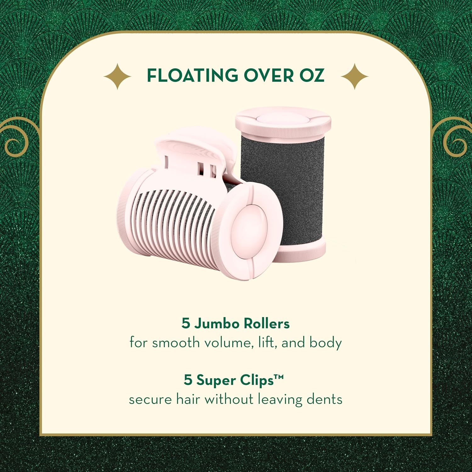 image:imageConair Jumbo Hot Rollers Hair Setter Ceramic Flocked Fast Heating for Voluminous Curls and Waves 5Piece White TS7LGlinda Pink Wicked Exclusive
