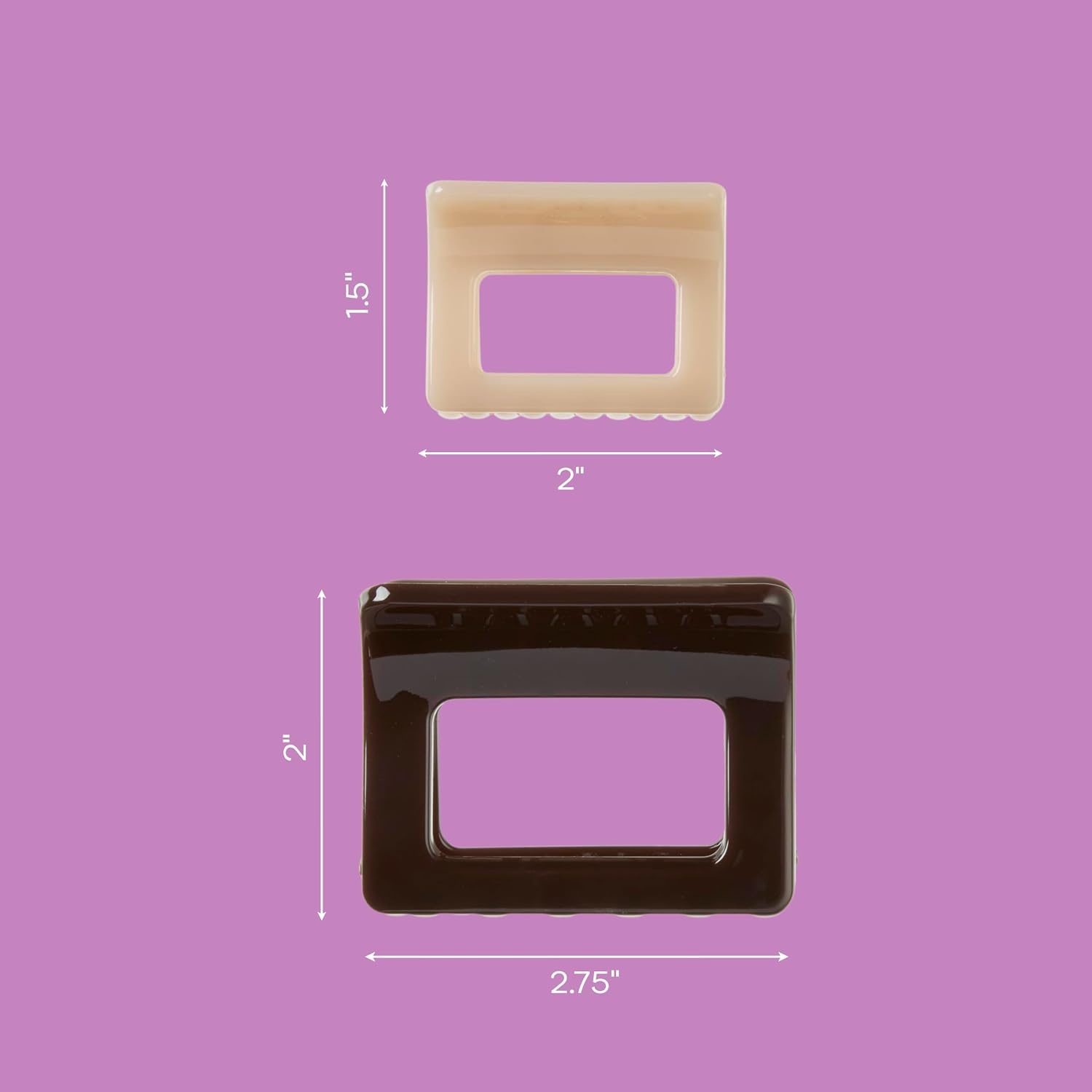 image:imageConair Luxe Claw Clips 3PK Durable Thick Plastic Hair Clips for Women Cute Claw Clips All Hair Types Secures Hair Fast GoldTone Hinge Solid Neutral amp Matte Tort2Count
