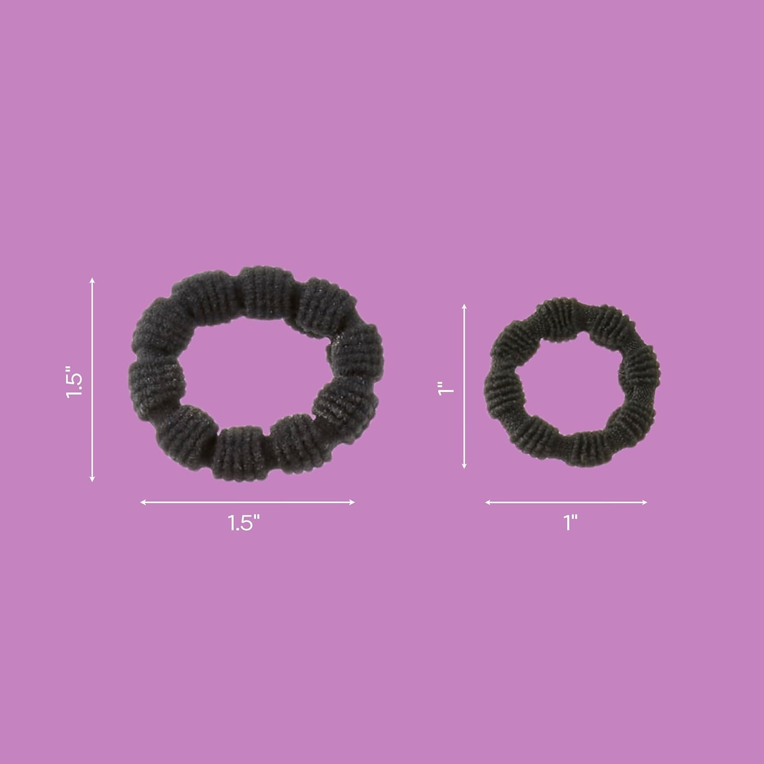 image:imageConair Luxe Ponytailers in Pouches 64PK Hair Ties No Damage Hair Accessories for Girls Hair Bands Hair Ties Variety Pack Neutral Colors
