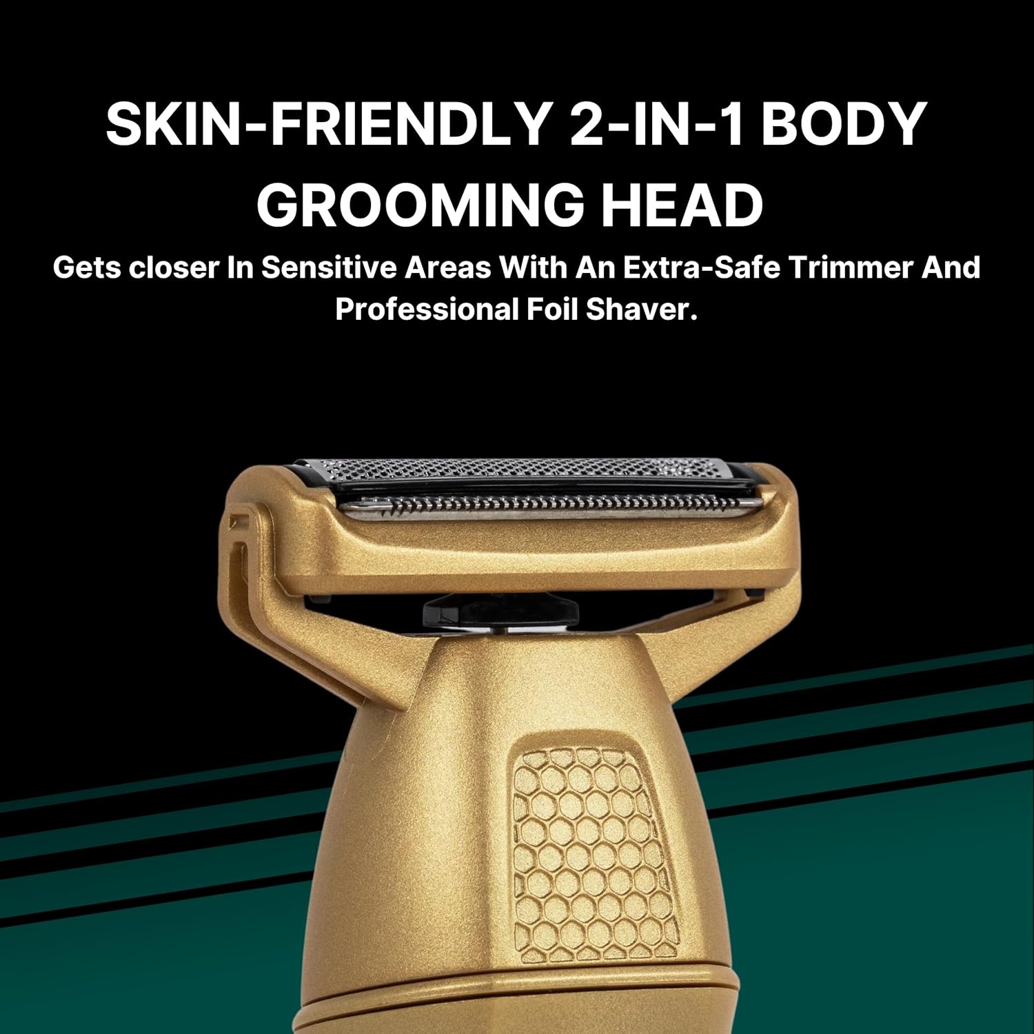 image:imageConair Men AllinOne Trimmer for Men Nose Hair Beard Mustache Body Hair Trimmer 19 Piece Mens Grooming Kit for Manscaping Showerproof RechargeableGrey