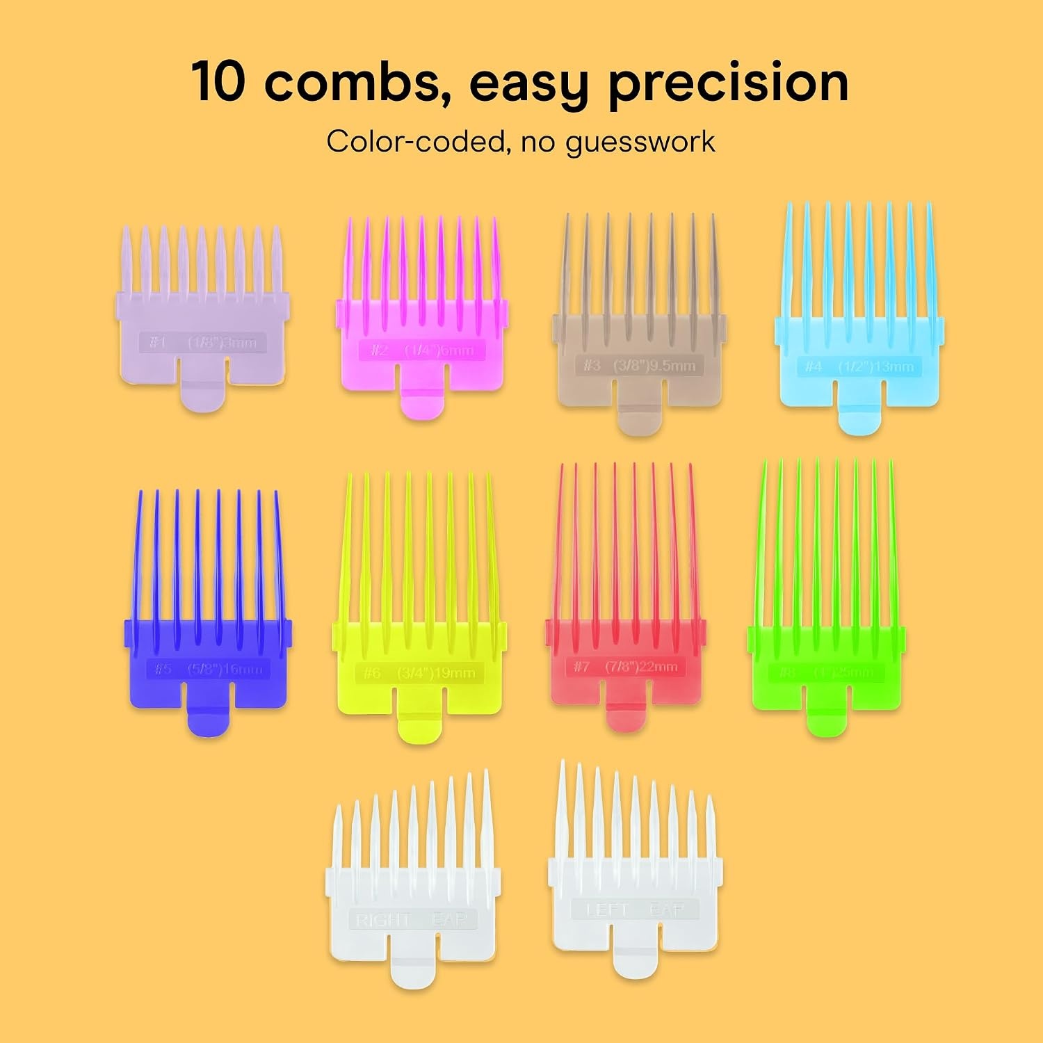 image:imageConair Men LithiumIon Rechargeable Hair Clipper 17Piece Kit Cordless clipper with USBC quick charge and 10 colorcoded guides for home haircuts 17Piece Kit Model HC379GL6