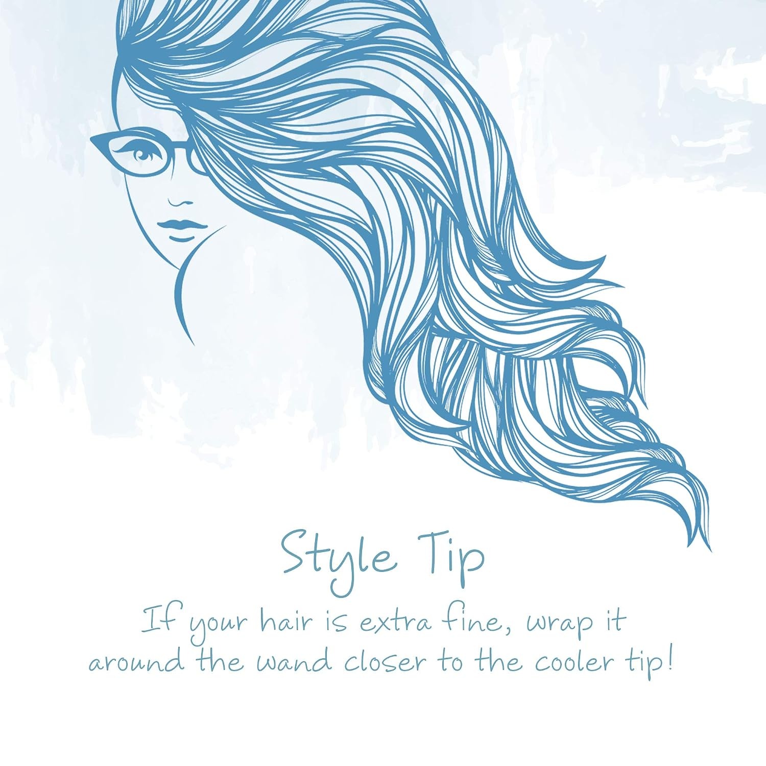 image:imageConair OhSoKind For Fine Hair 1inch Curling Wand Straight wand produces flawless waves
