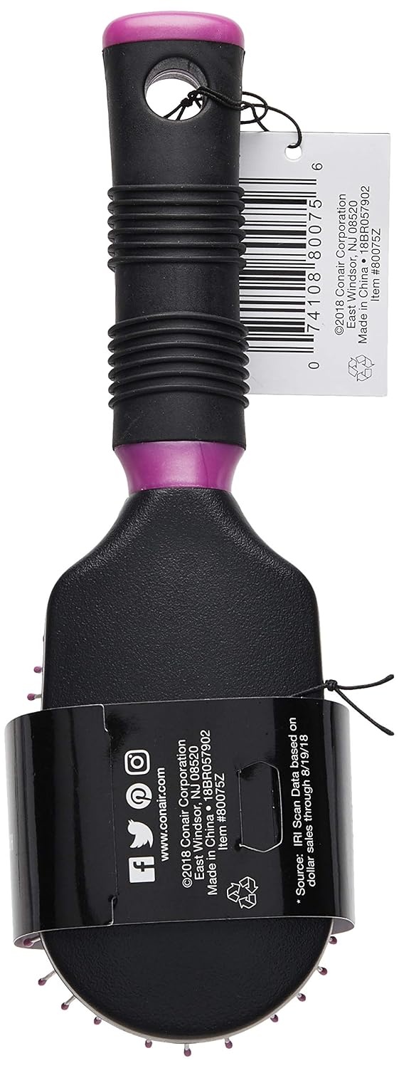 image:imageConair Pro Hair Brush Cushion Purse Size