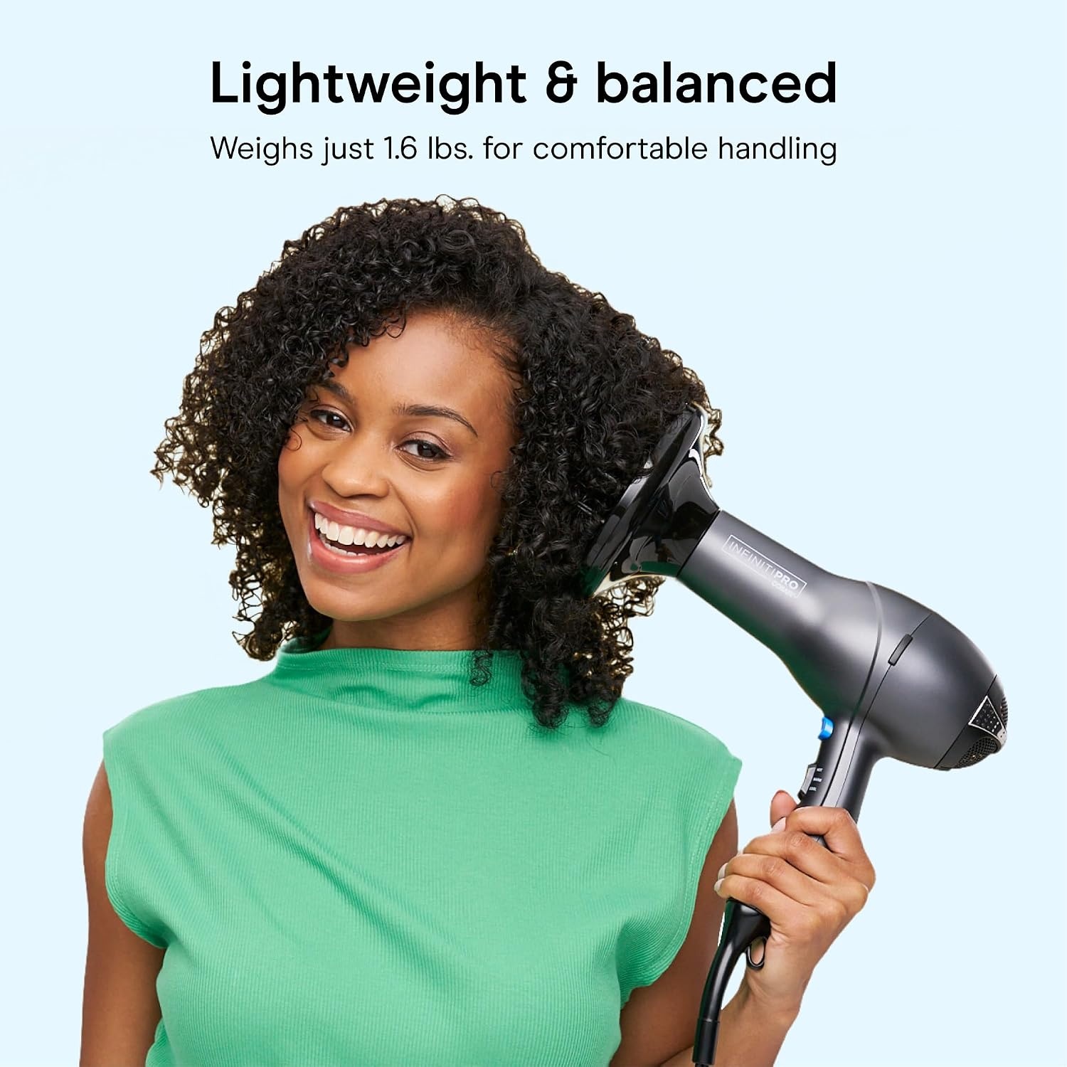 image:imageConair Salon Hair Dryer 1875W AC Motor for All Hair Types Includes Bonus Round Brush Concentrator Diffuser Black 259AMRYBlack