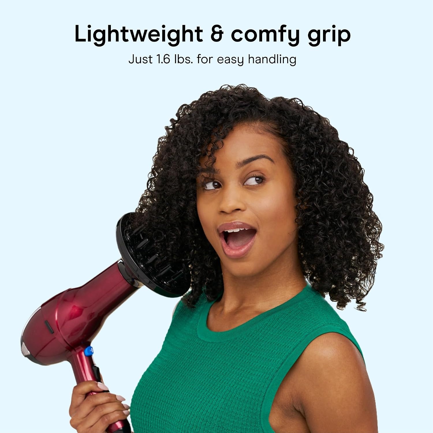 image:imageConair Salon Hair Dryer 1875W AC Motor for All Hair Types Includes Bonus Round Brush Concentrator Diffuser Black 259AMRYBurgundy
