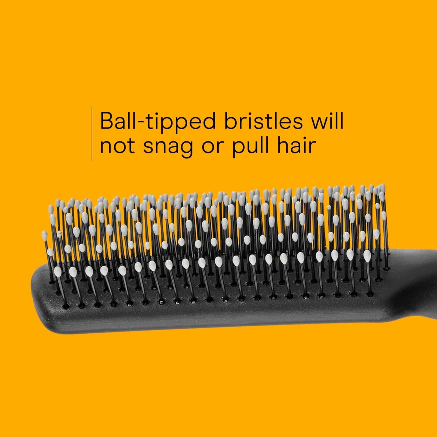 image:imageConair Salon Results Detangling Hairbrush Set 3Pack Brushes for Men and Women All Hair Types and Lengths with Nylon BristlesGrey