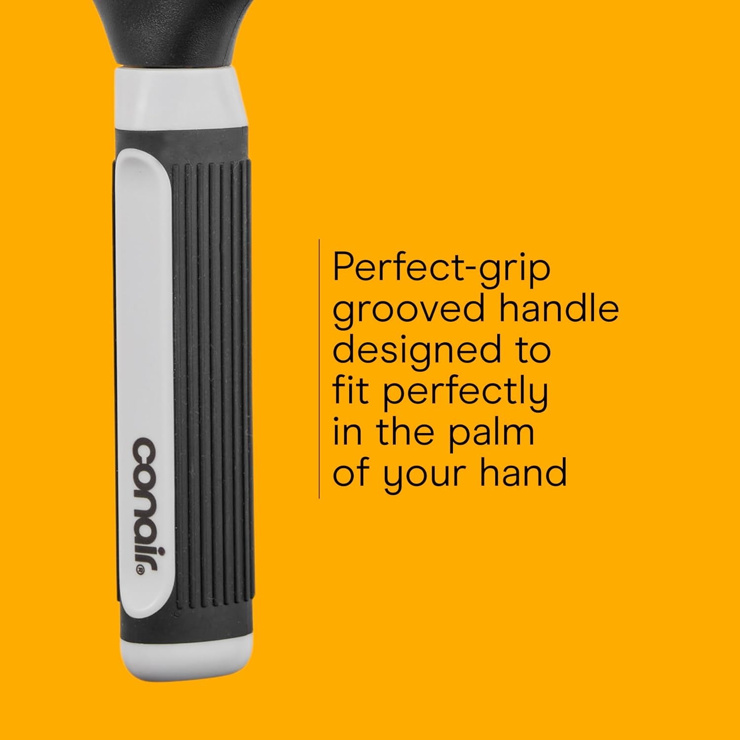 image:imageConair Salon Results Detangling Hairbrush Set 3Pack Brushes for Men and Women All Hair Types and Lengths with Nylon BristlesGrey