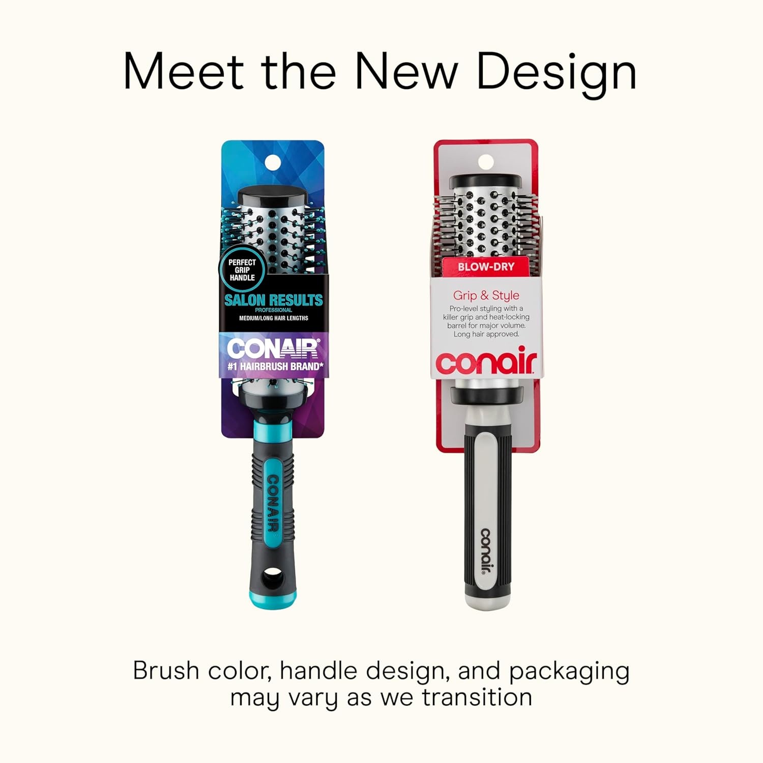 image:imageConair Salon Results Hairbrush for Blow Out Hair dryer round brush Metal Bristles Ideal for shorter hair lengthsBlack Teal