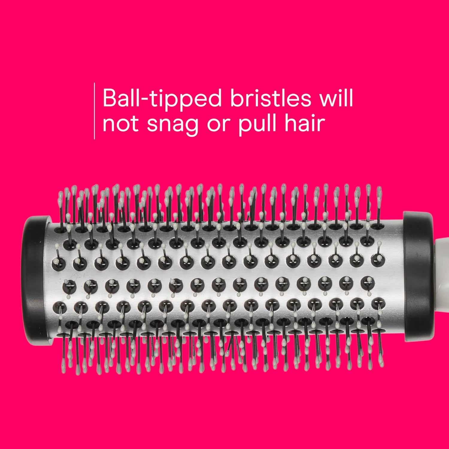 image:imageConair Salon Results Hairbrush for Blow Out Hair dryer round brush Metal Bristles Ideal for shorter hair lengthsBlack Teal