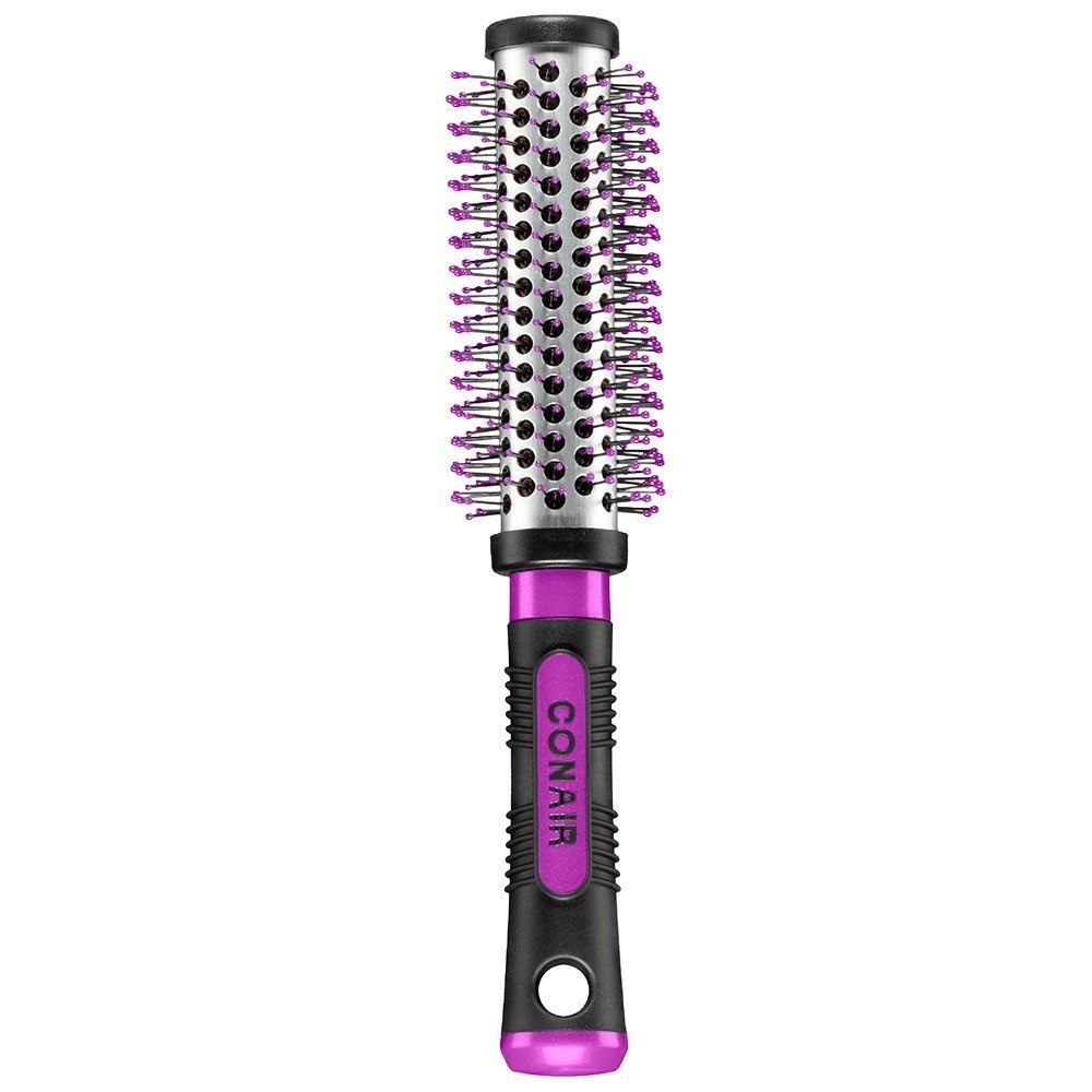 image:imageConair Salon Results Hairbrush for Blow Out Hair dryer round brush Metal Bristles Ideal for shorter hair lengthsBlack Teal