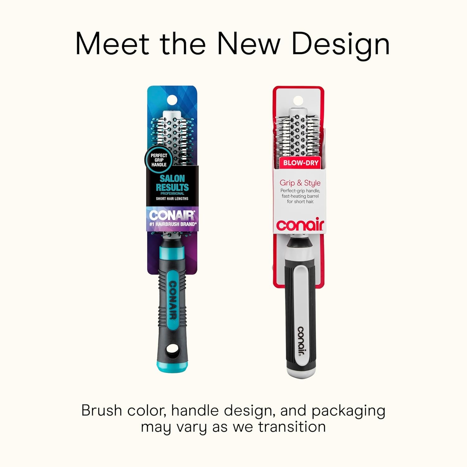 image:imageConair Salon Results Hairbrush for Blow Out Hair dryer round brush Metal Bristles Ideal for shorter hair lengthsGrey