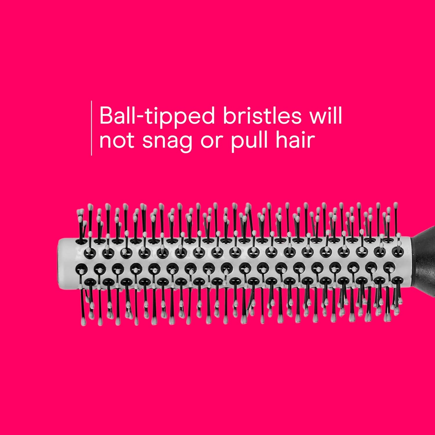 image:imageConair Salon Results Hairbrush for Blow Out Hair dryer round brush Metal Bristles Ideal for shorter hair lengthsGrey
