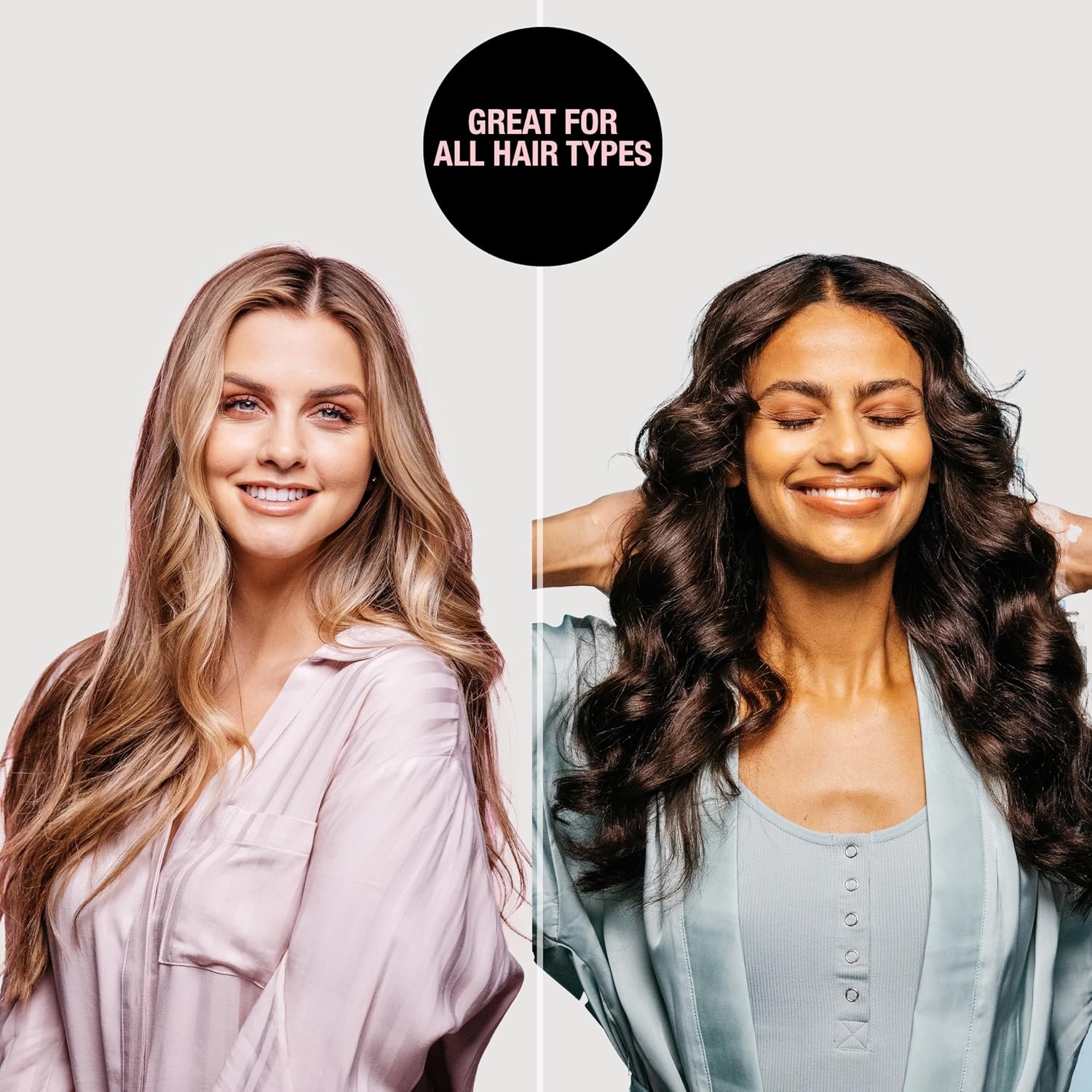 image:imageConair Satin Heatless Curls Set Heatless curls overnight heatless curls headband includes 1 Long Satin Roller 2 Ponytailers and 2 Clips