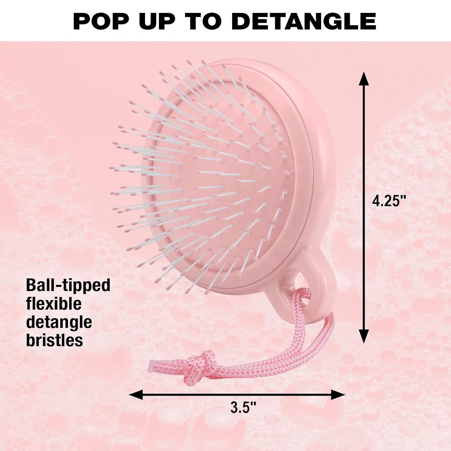 image:imageConair Scalp Massager Scalp Massager hair growth DualSided Can use on wet or dry hair Pink