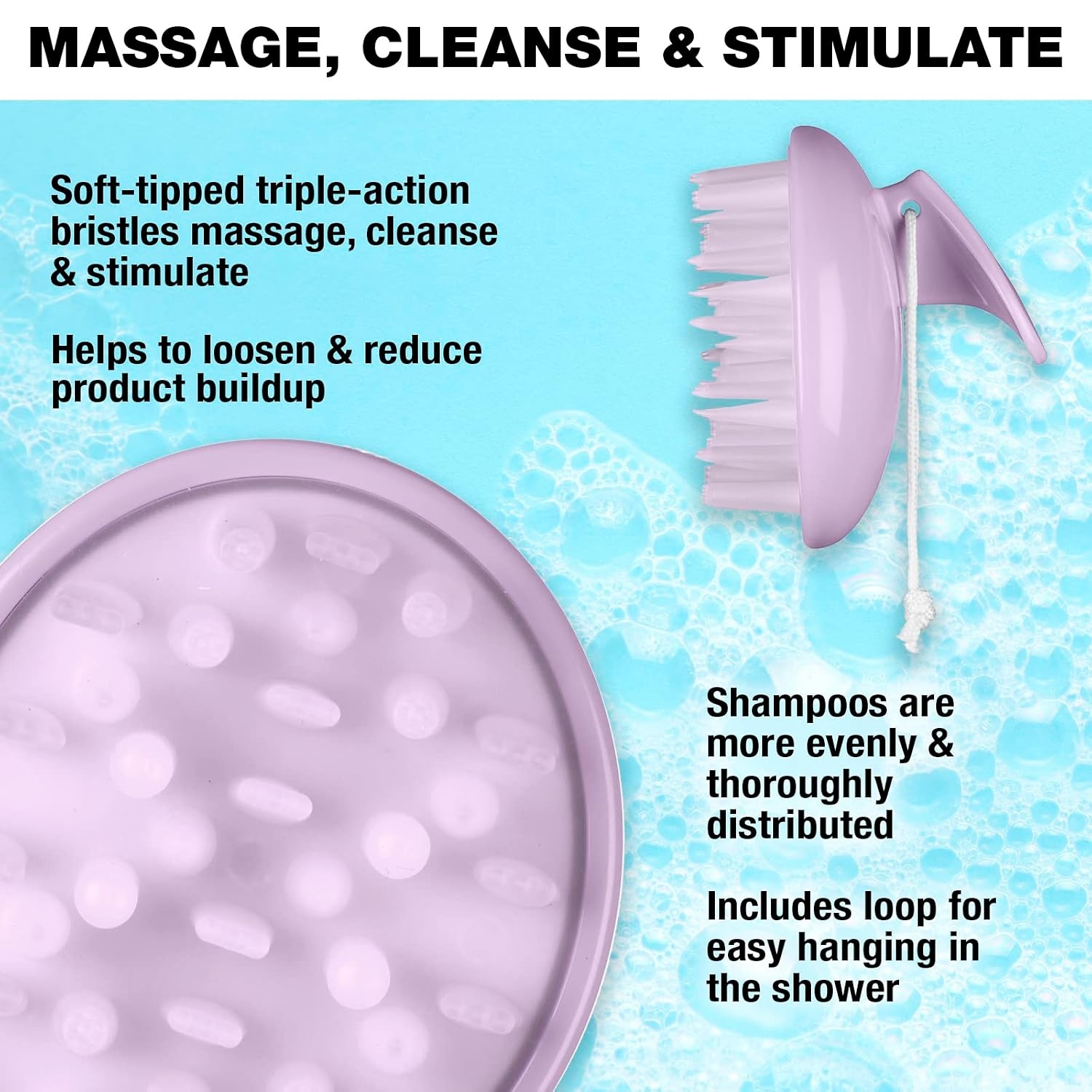 image:imageConair Scalp Massager Scalp massager hair growth Head Massager Scalp Triple Action Brush