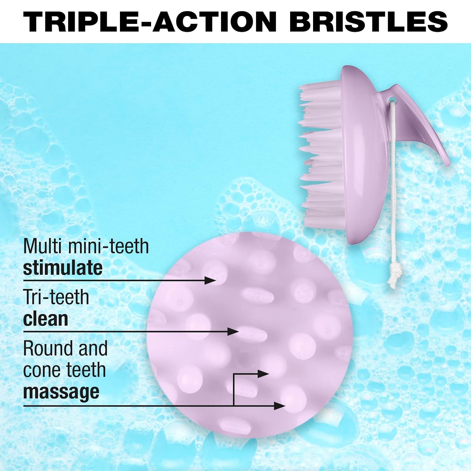 image:imageConair Scalp Massager Scalp massager hair growth Head Massager Scalp Triple Action Brush