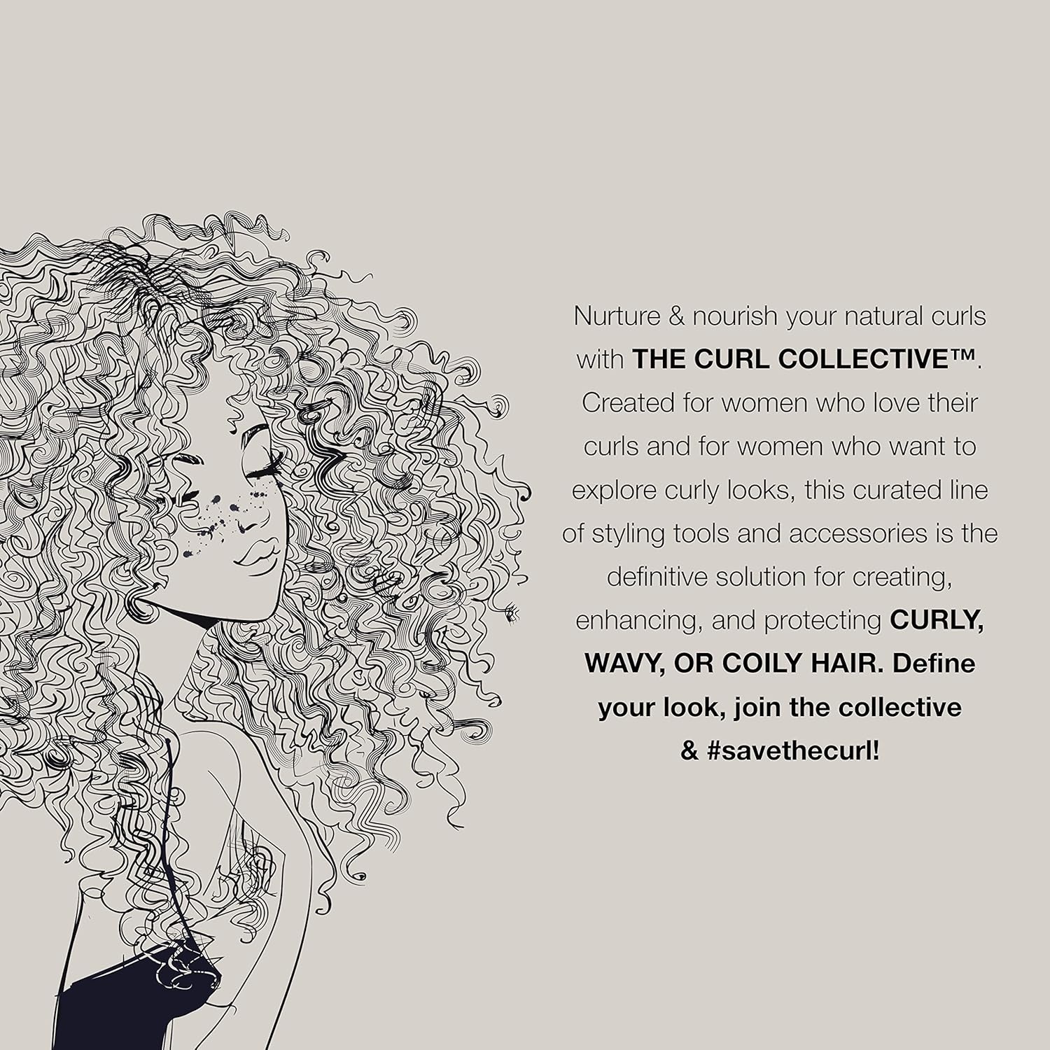 image:imageConair The Curl Collective 1875 Watt Ionic Ceramic Hair Dryer Black 181 Count Pack of 2