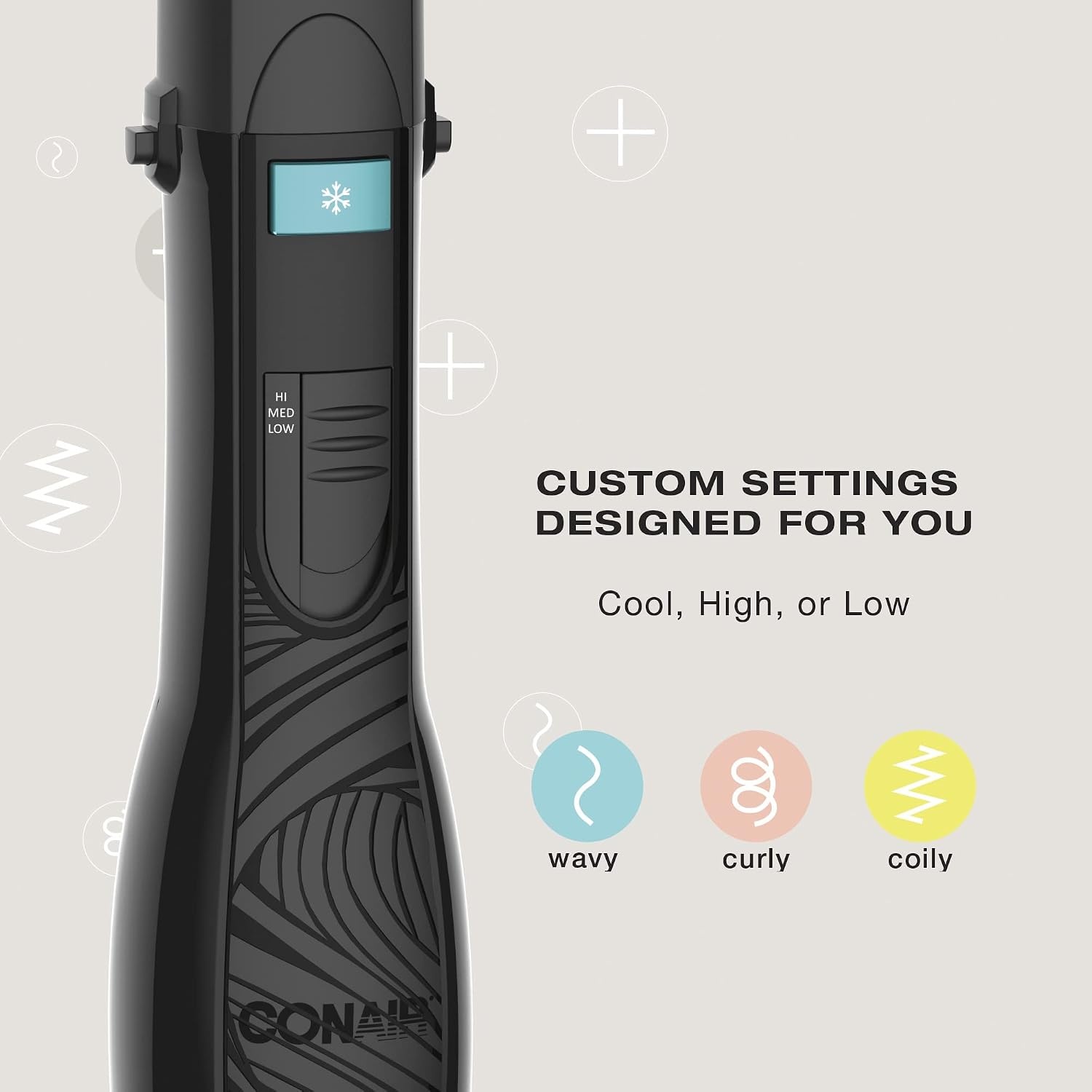 image:imageConair The Curl Collective 3in1 Blowout Kit 3 Interchangeable Brush Attachments to Create Your Perfect Blowout1 Count Pack of 1