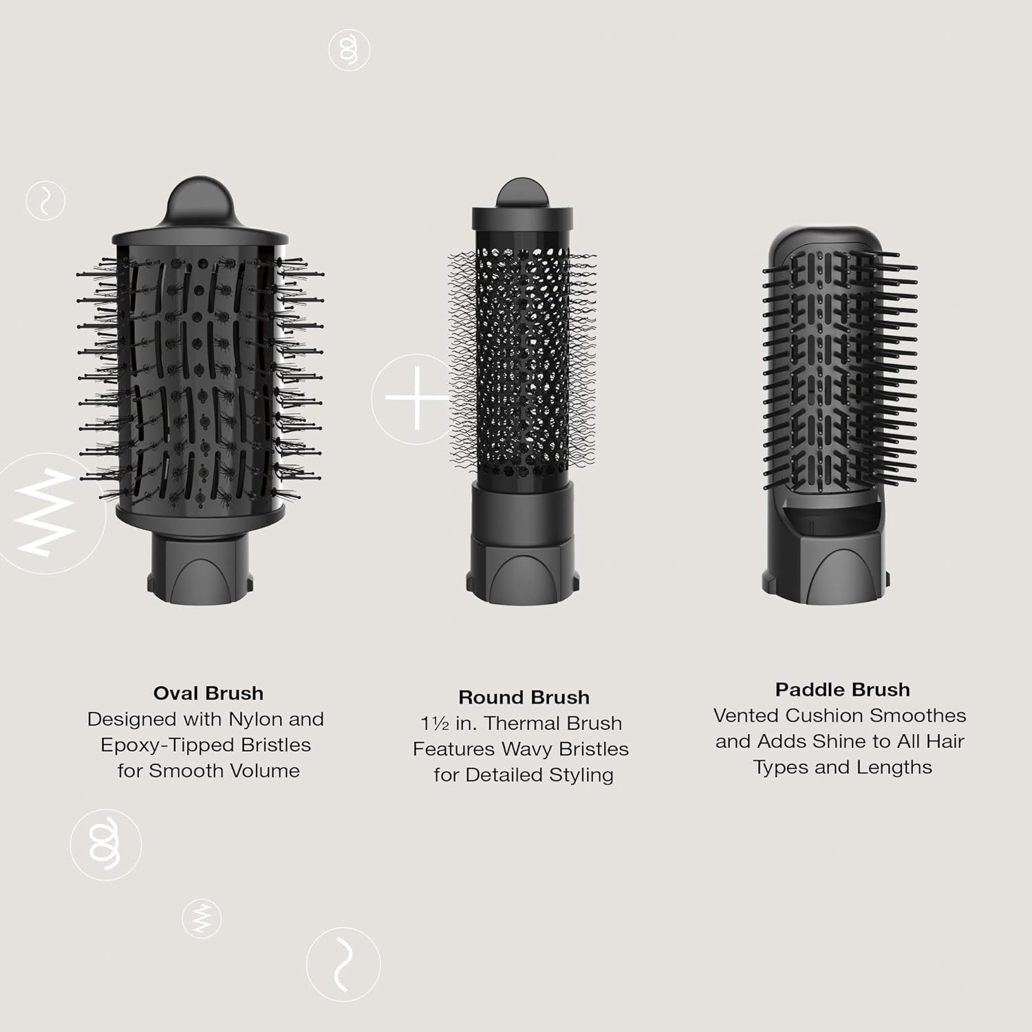 image:imageConair The Curl Collective 3in1 Blowout Kit 3 Interchangeable Brush Attachments to Create Your Perfect Blowout1 Count Pack of 1