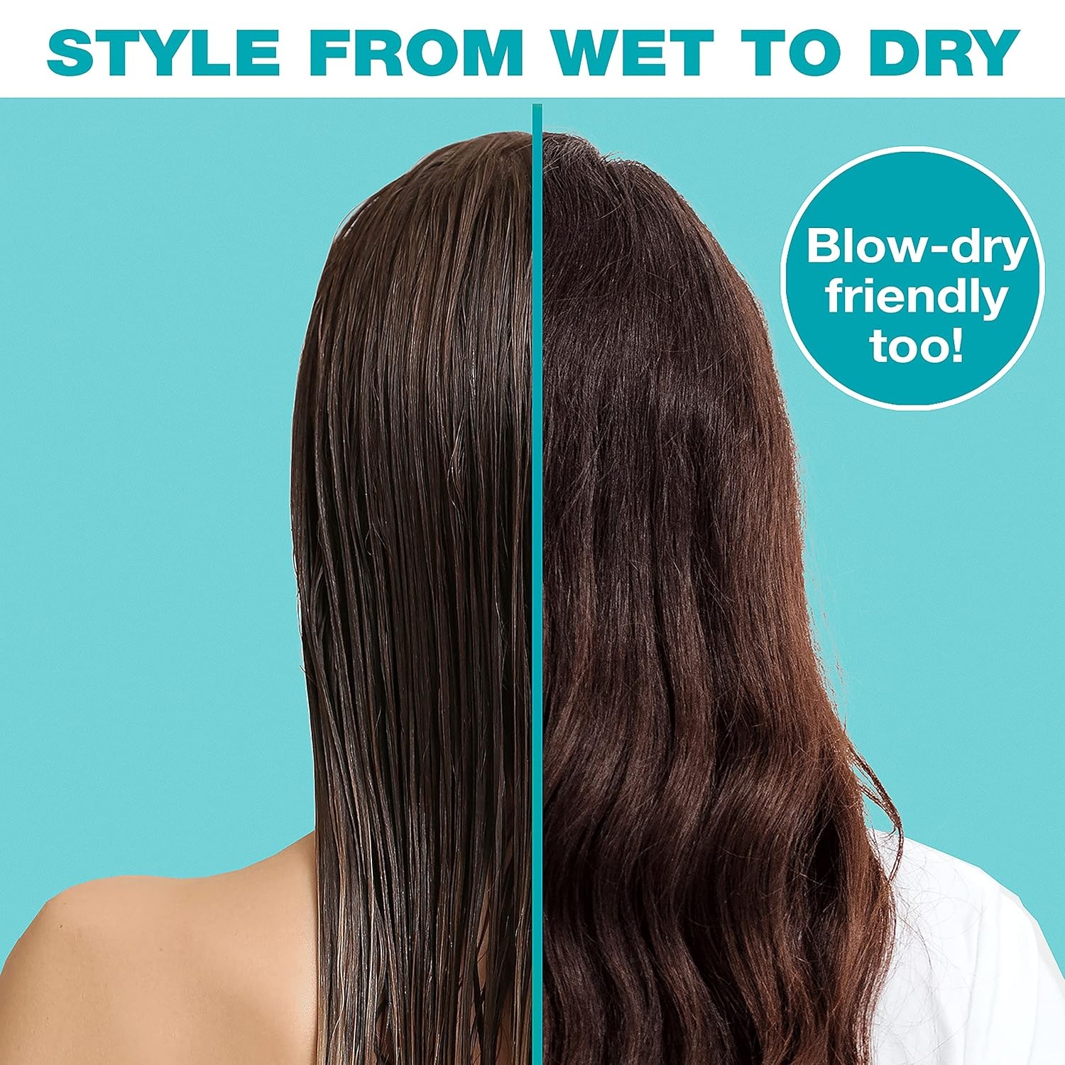 image:imageConair The Knot Dr hair brush Pro Mini Detangler Detangling Heat Resistant Irregular shape Rubber 1 Count Black Blue All hair types Unisex