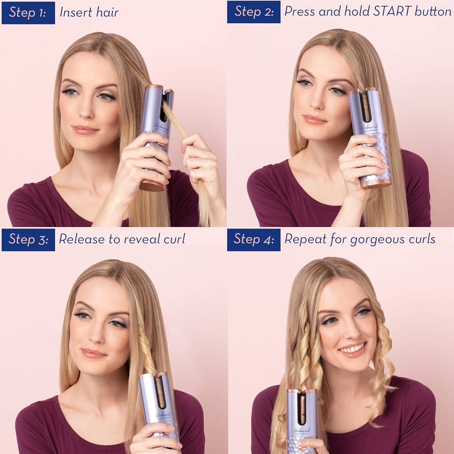 image:imageConair Unbound Cordless Auto Curler Rechargeable Auto Curler For Curls or Waves