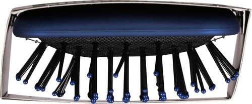 image:imageConair Velvet Touch Paddle Cushion hair brush Detangling hairbrush curly or straight styles men or women detangler features soft touch handle Sky BlueRed Black Navy