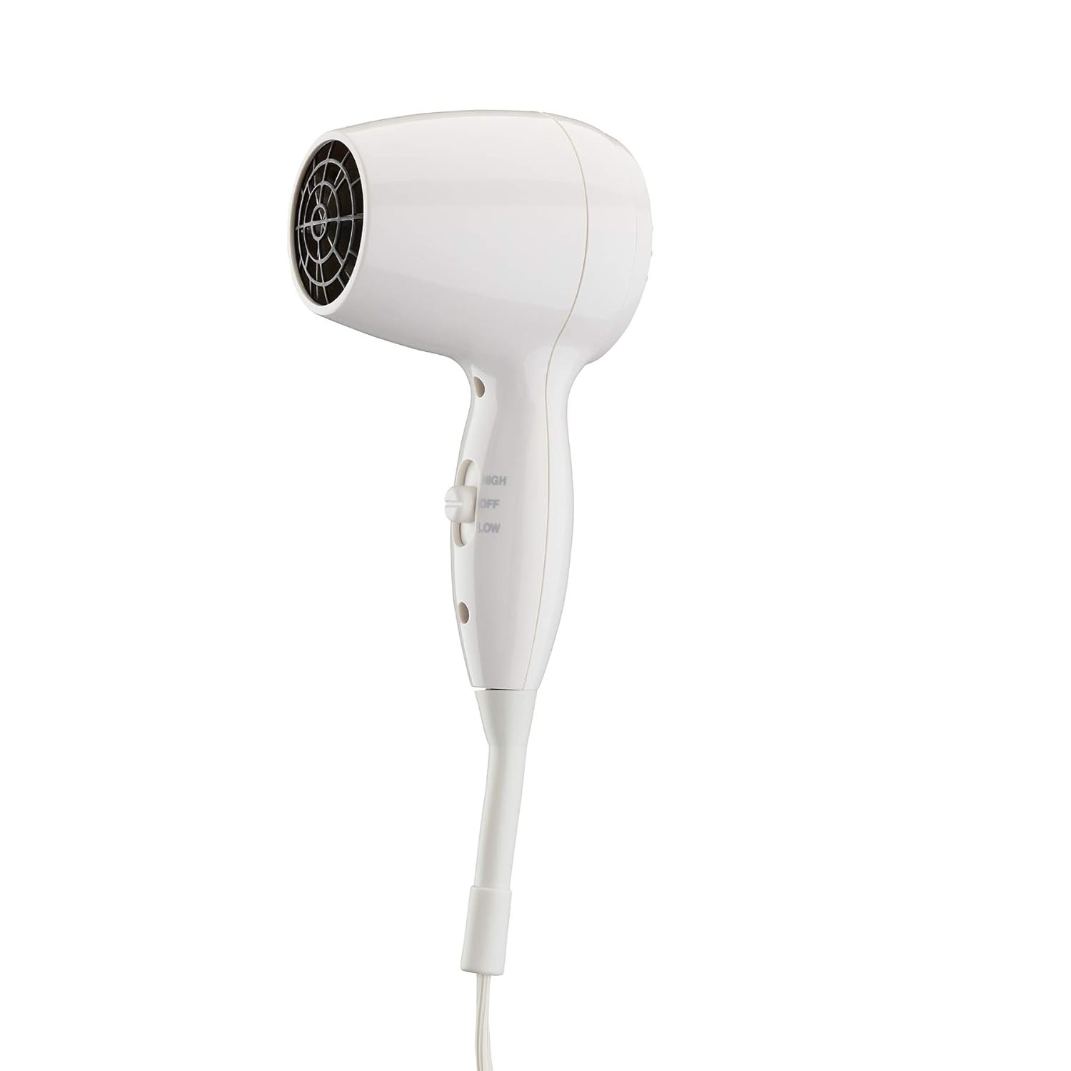 image:imageConair Wall Mount Hair Dryer SpaceSaving Wall Mount Design with LED Night Light 1600W for Fine Medium and Thick Hair White 134NR1 Count Pack of 4