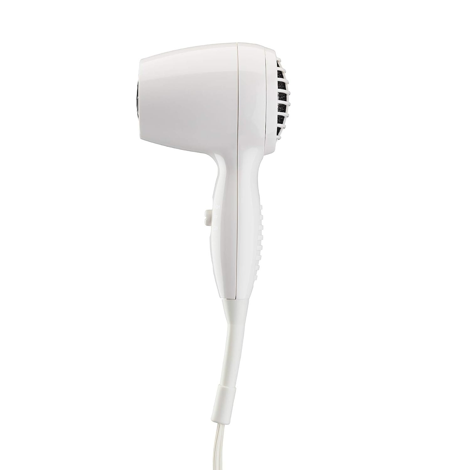image:imageConair Wall Mount Hair Dryer SpaceSaving Wall Mount Design with LED Night Light 1600W for Fine Medium and Thick Hair White 134NR1 Count Pack of 4