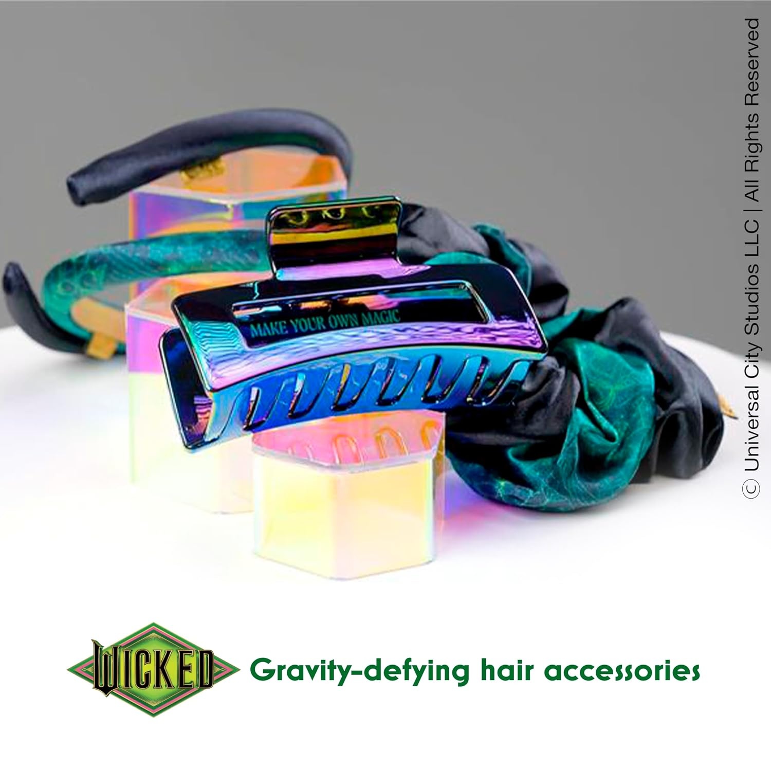 image:imageConair Wicked Elphaba Gift Box hair accessories for girls gifts for her hair accessories Scunci 4PKElphaba Green