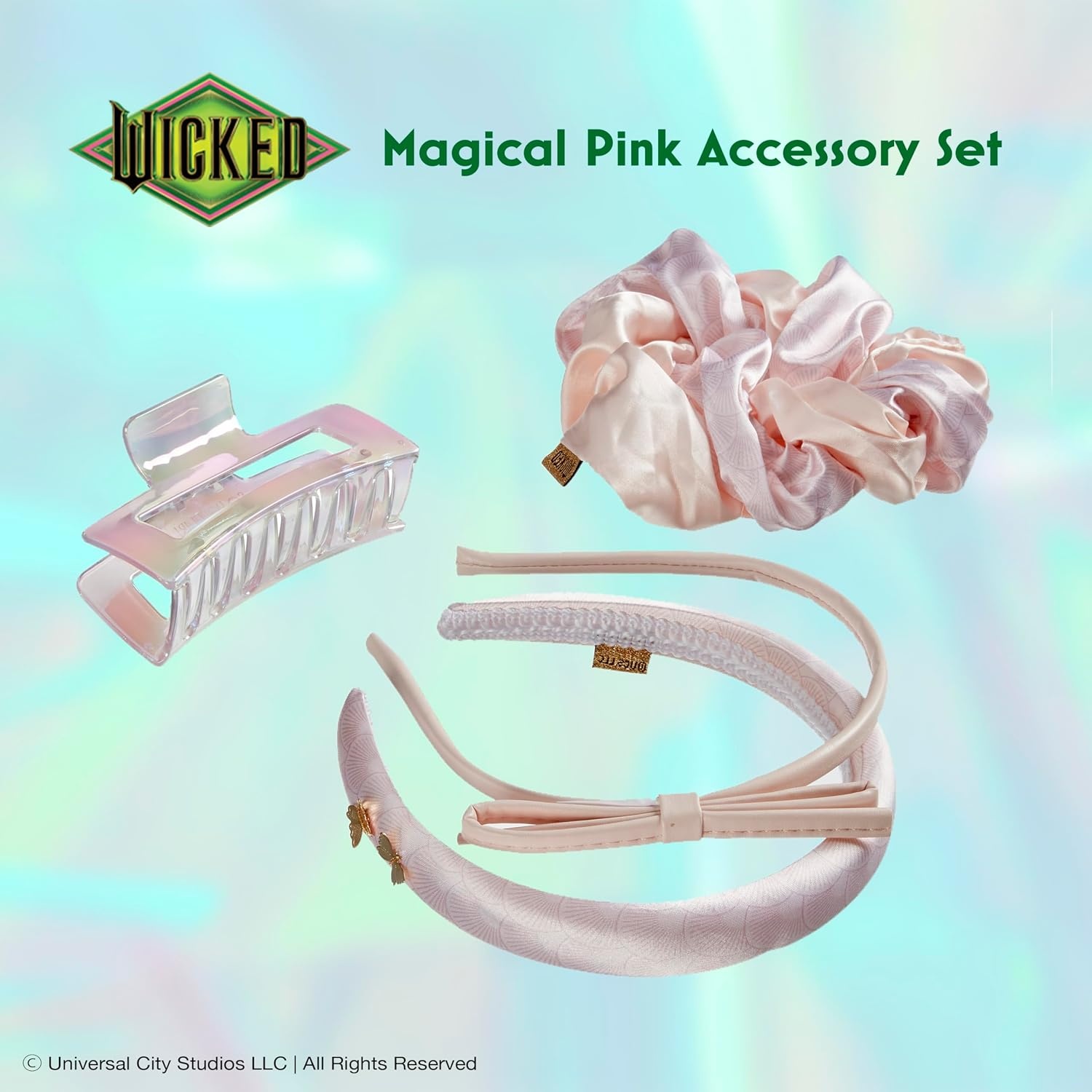 image:imageConair Wicked Elphaba Gift Box hair accessories for girls gifts for her hair accessories Scunci 4PKGlinda Pink