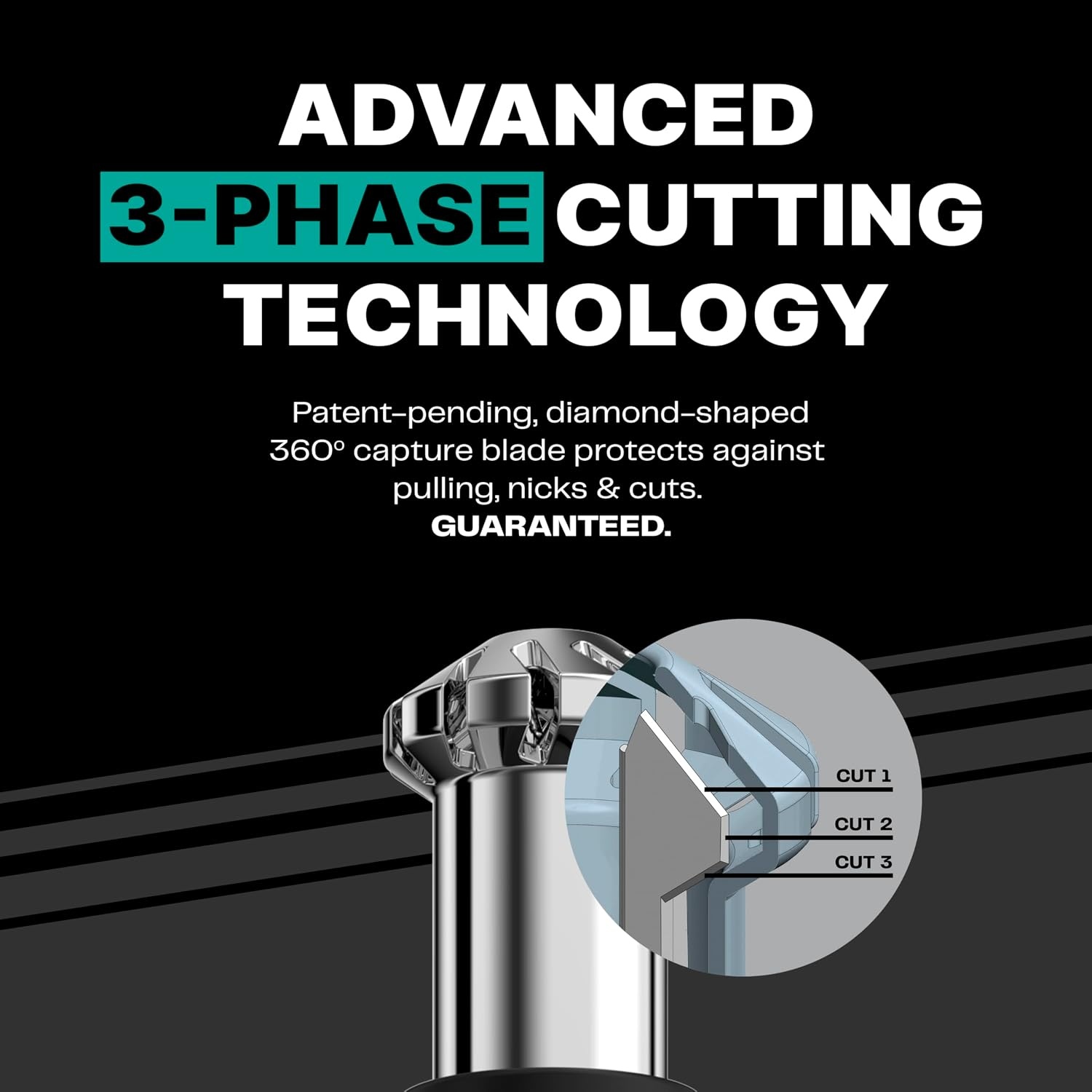 image:imageConairMAN 360 Bevel Blade Ear and Nose Trimmer Patented 360 beveled blade trims ear nose and brows with no pulling BlackSilver Model PG1000L5Mens Multi Attachment Heads Storage Case