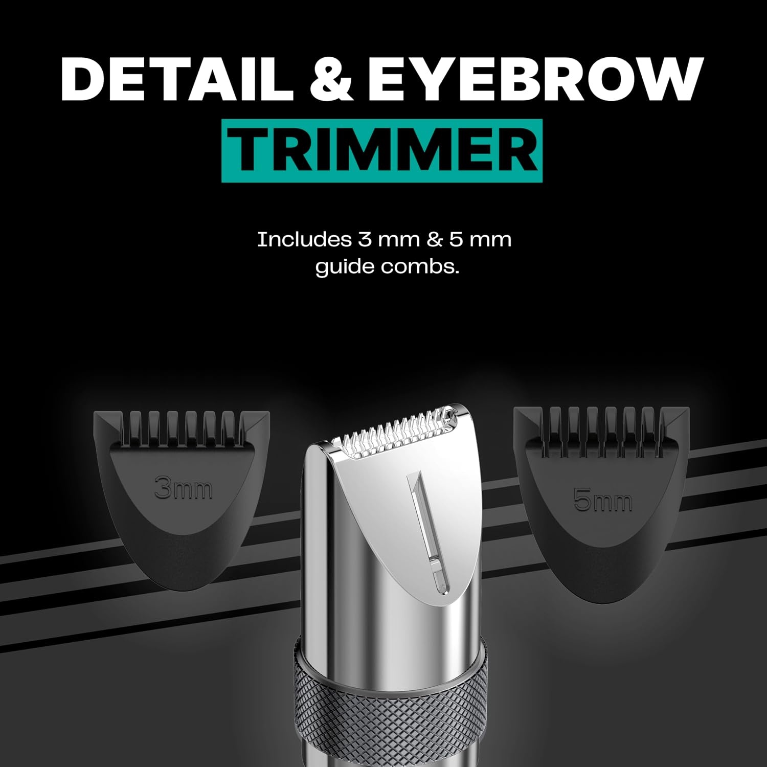 image:imageConairMAN 360 Bevel Blade Ear and Nose Trimmer Patented 360 beveled blade trims ear nose and brows with no pulling BlackSilver Model PG1000L5Mens Multi Attachment Heads Storage Case