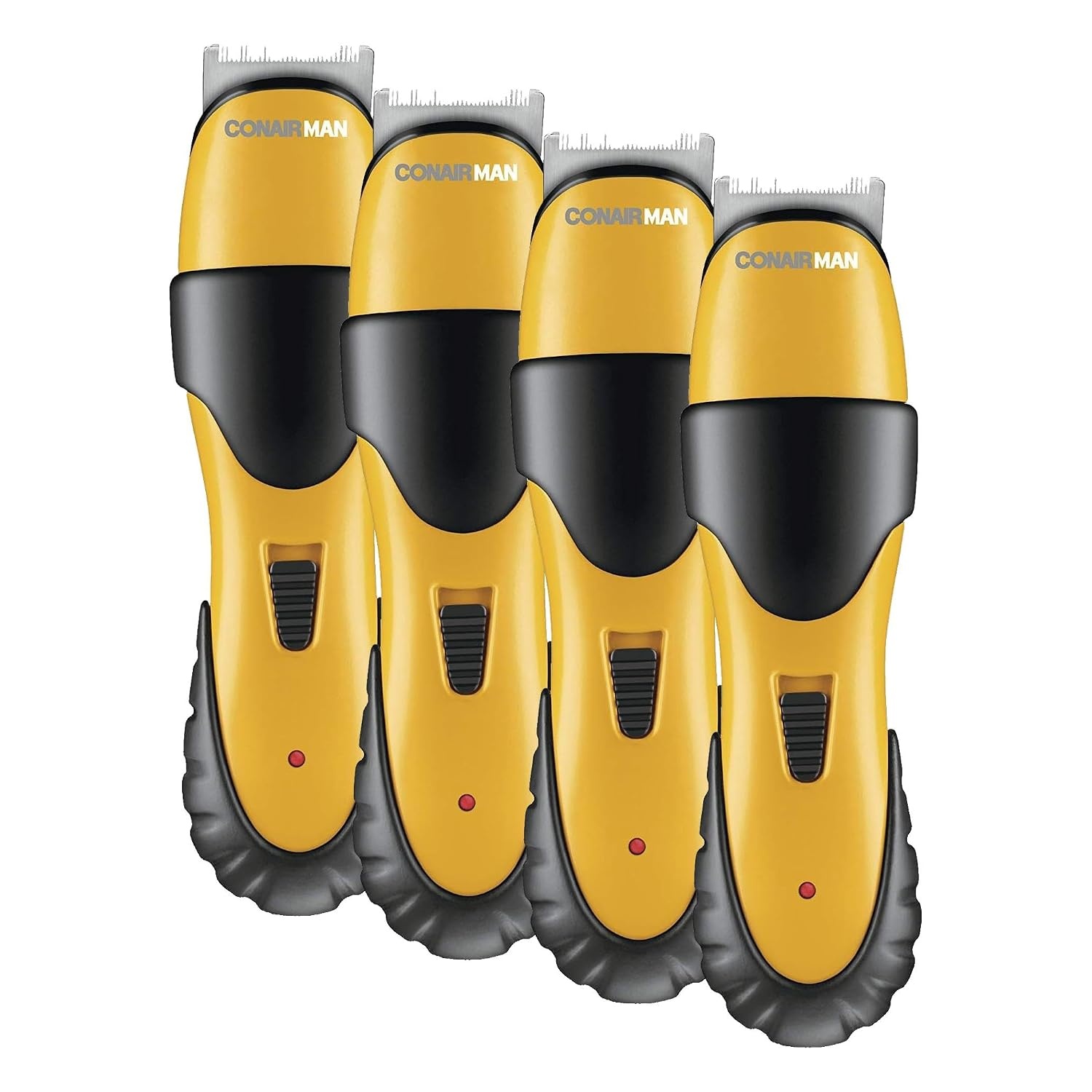 image:imageConairMAN AllinOne Beard Trimmer for Men for Face Nose and Ear Hair Trimmer6 piece Mens Grooming Kit CordlessRechargeableYellowBlack