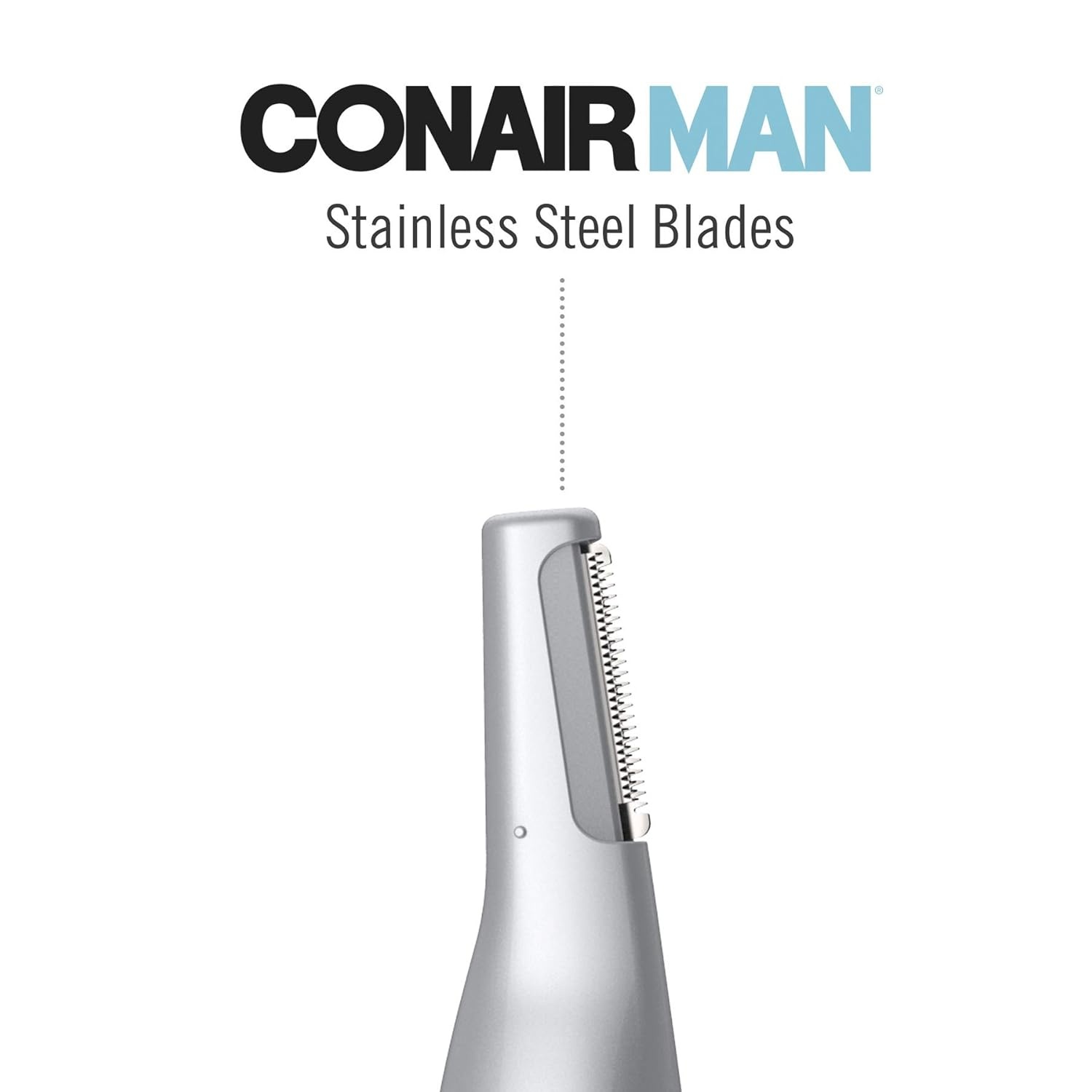 image:imageConairMAN AllinOne Personal Trimmer for Men for Nose Ear Eyebrows and Sideburns Hair Trimmer 4 piece Mens Grooming Kit Lithium BatteryPoweredFor Him