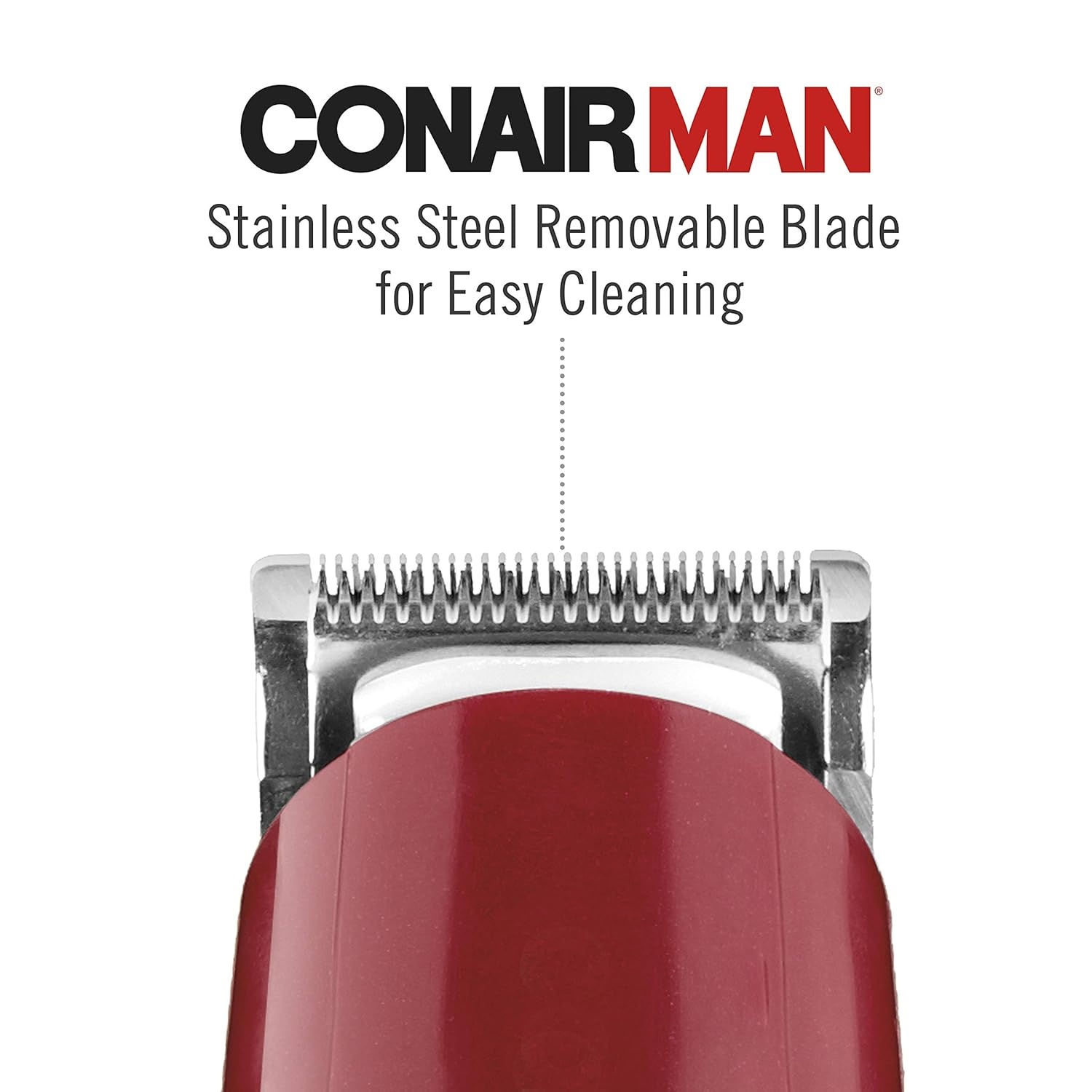 image:imageConairMAN Beard Trimmer for Men Includes Nose and Ear Hair Trimmer and 5Position Comb Attachment 4 piece Mens Grooming Kit Corded4 Piece Set
