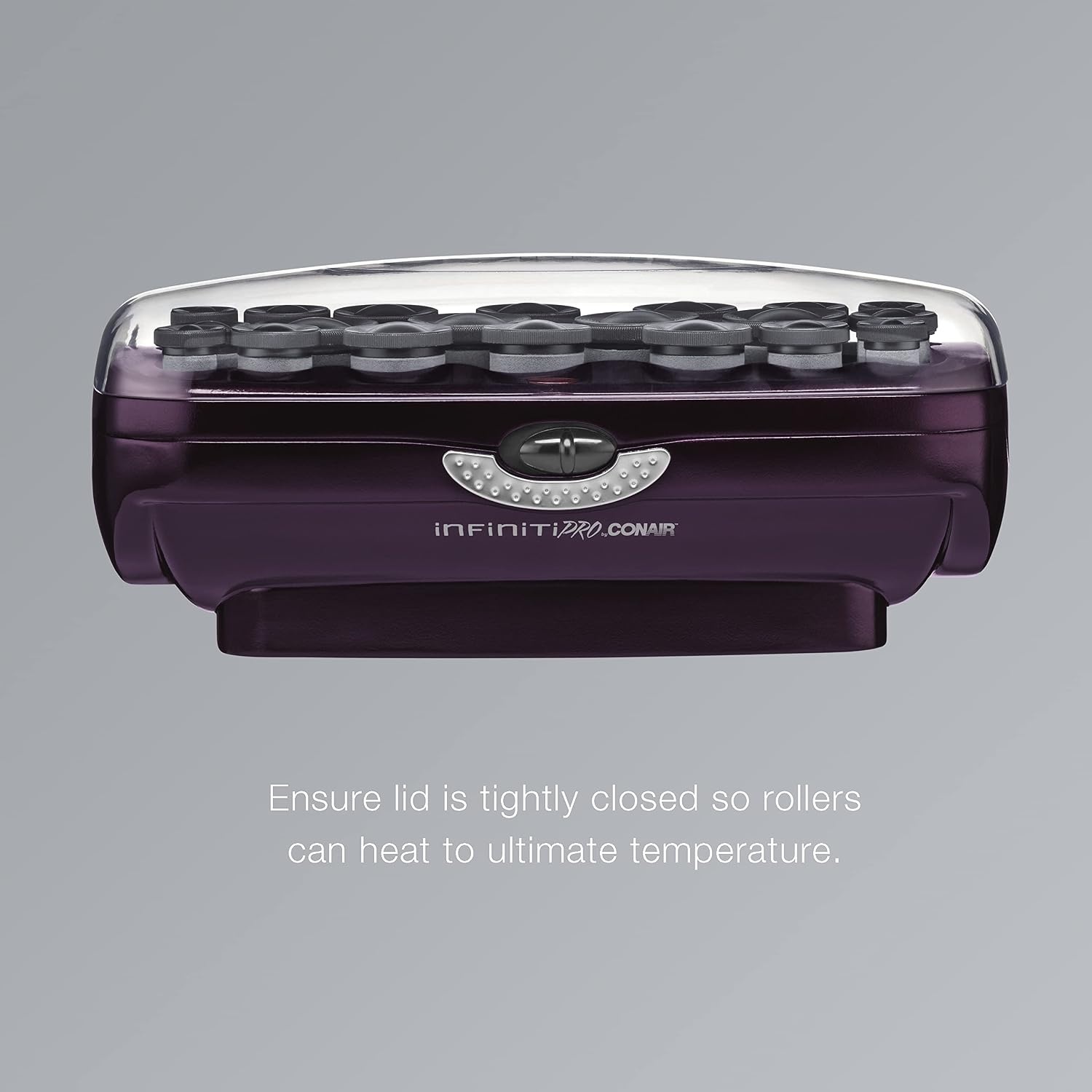 image:imageINFINITI PRO CONAIR Ceramic Flocked Hot Rollers for Women 20 Assorted Hair Curlers with Clips 85Second HeatUp For Long Medium and All Hair WhiteBlack