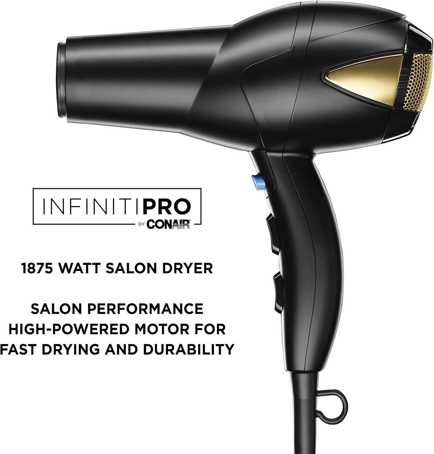 image:imageINFINITI PRO CONAIR Hair Dryer with Innovative Diffuser Enhances Curls and Waves While Reducing Frizz Dark BlueB088cl3mcy