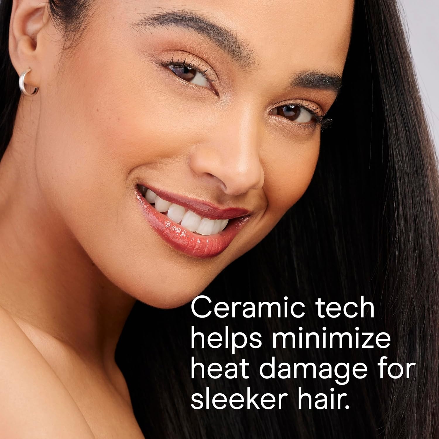 image:imageINFINITI PRO CONAIR SmoothWrap Dual Ion 1 Inch Flat Iron Hair Straightener 1Inch Flat Iron Produces More Volume and Less Frizz 5 Heat Settings For All Hair Types and Textures Blue