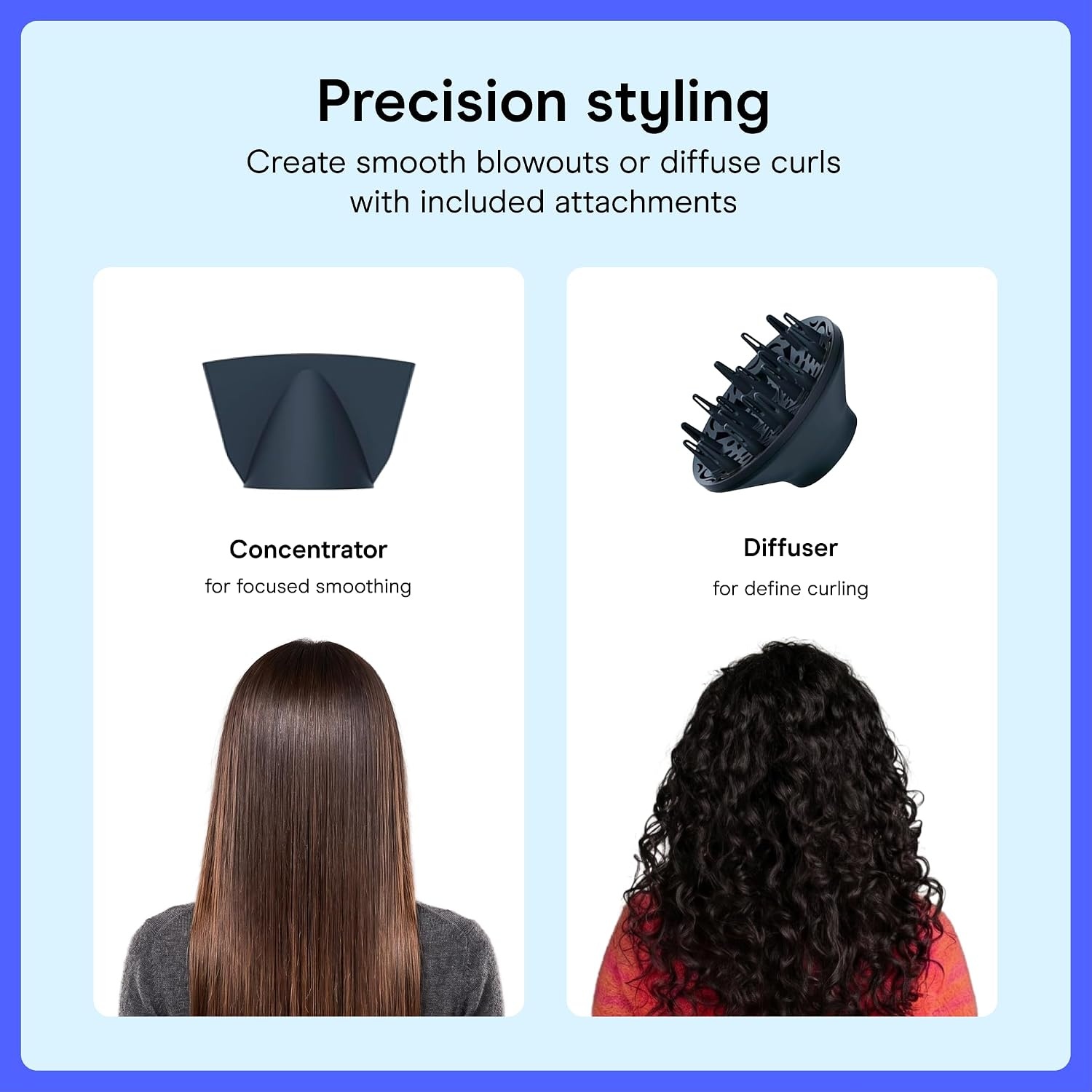 image:imageINFINITI PRO CONAIR SmoothWrap Hair Dryer Blow Dryer with Diffuser and Concentrator Attachments Advanced Plasma and Ceramic Technology for Less Frizz More Volume and Body MintMint