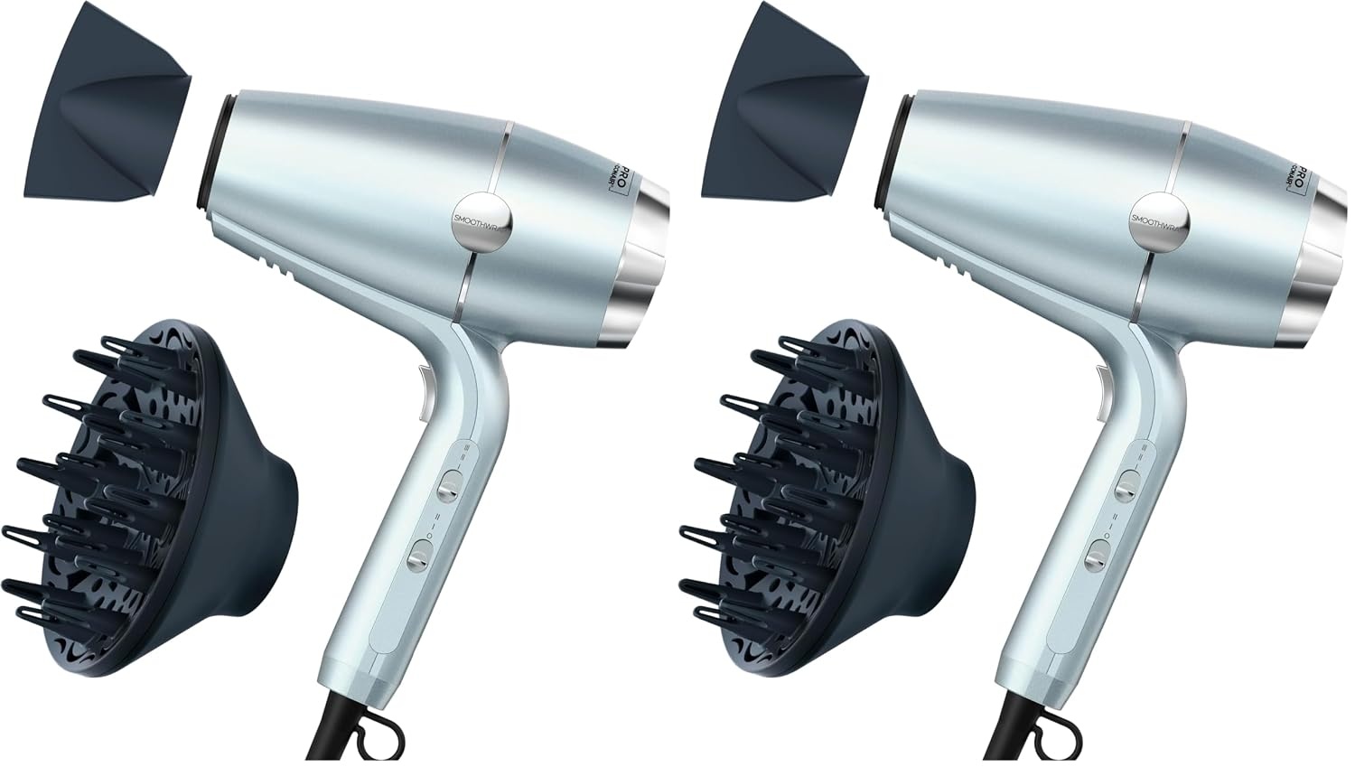 image:imageINFINITI PRO CONAIR SmoothWrap Hair Dryer Blow Dryer with Diffuser and Concentrator Attachments Advanced Plasma and Ceramic Technology for Less Frizz More Volume and Body MintMint