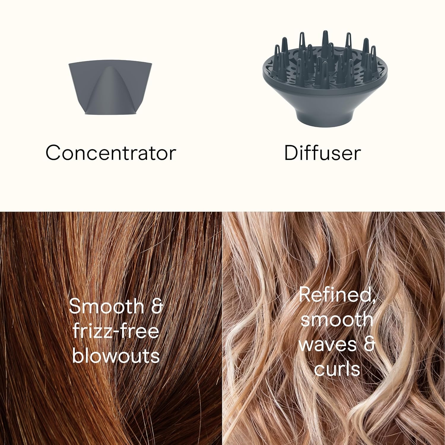 image:imageINFINITI PRO CONAIR SmoothWrap Hair Dryer Blow Dryer with Diffuser and Concentrator Attachments Advanced Plasma and Ceramic Technology for Less Frizz More Volume and Body MintPink Champagne