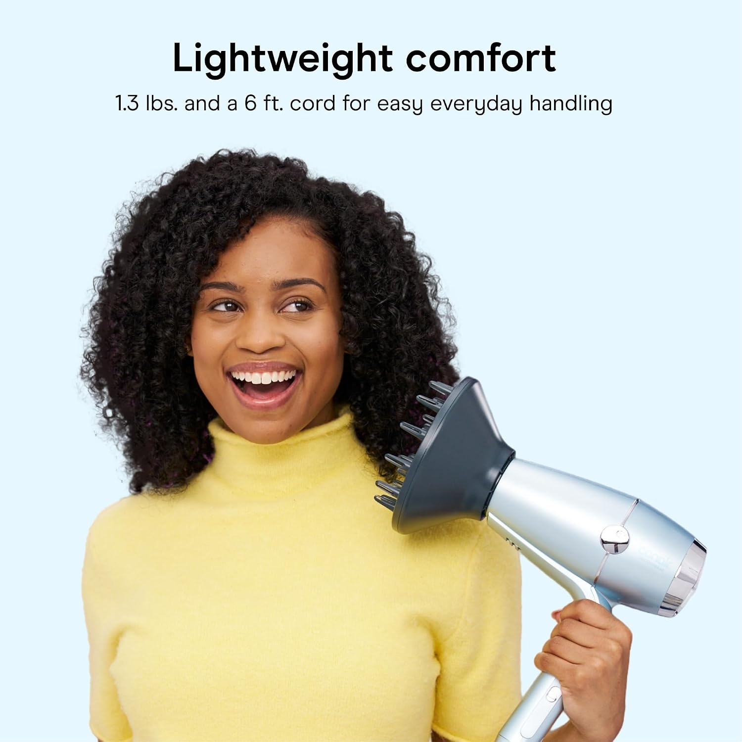image:imageINFINITI PRO CONAIR SmoothWrap Hair Dryer Blow Dryer with Diffuser and Concentrator Attachments Advanced Plasma and Ceramic Technology for Less Frizz More Volume and Body MintMint