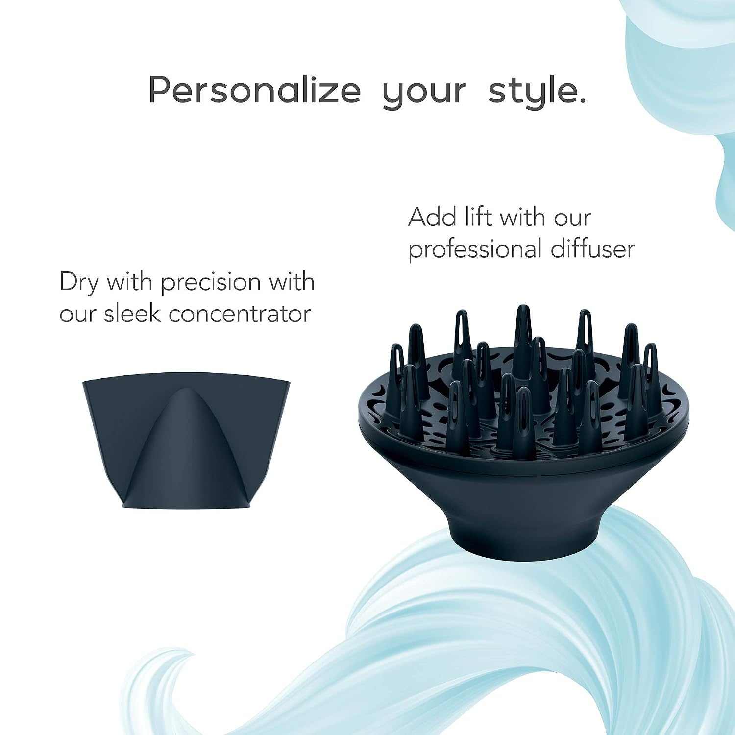 image:imageINFINITI PRO CONAIR SmoothWrap Hair Dryer Blow Dryer with Diffuser and Concentrator Attachments Advanced Plasma and Ceramic Technology for Less Frizz More Volume and Body MintMint