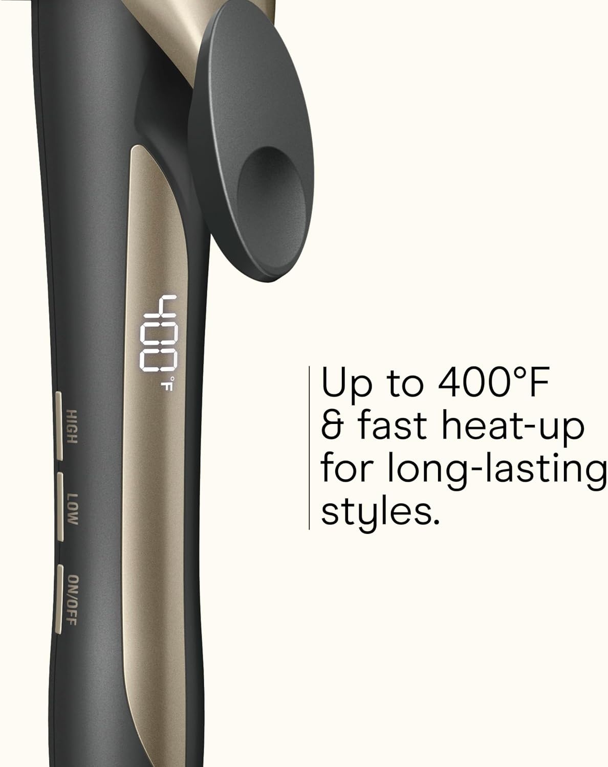 image:imageINFINITI PRO CONAIR Tourmaline Ceramic 1Inch Curling Iron Clamp Curling Iron 1Inch Barrel Produces Classic Curls Hair Curler for Use on Short Medium and Long Hair ChampagneGray Tourmaline Ceramic for Classic Curls on Short Medium and Long Hair ChampagneGray CD10001 Inch Barrel