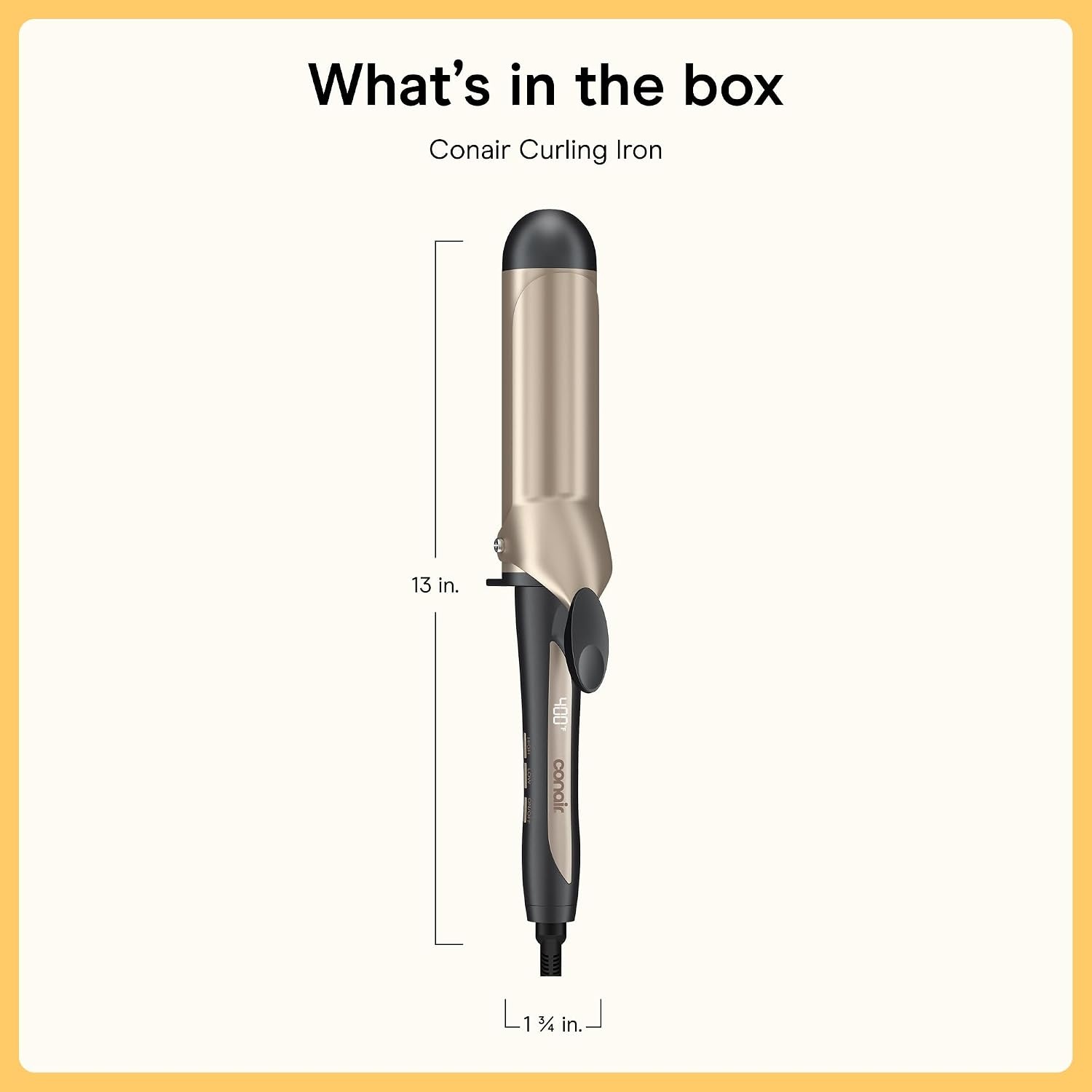 image:imageINFINITI PRO CONAIR Tourmaline Ceramic 1Inch Curling Iron Clamp Curling Iron 1Inch Barrel Produces Classic Curls Hair Curler for Use on Short Medium and Long Hair ChampagneGray Tourmaline Ceramic for Classic Curls on Short Medium and Long Hair ChampagneGray CD10001 Inch Barrel