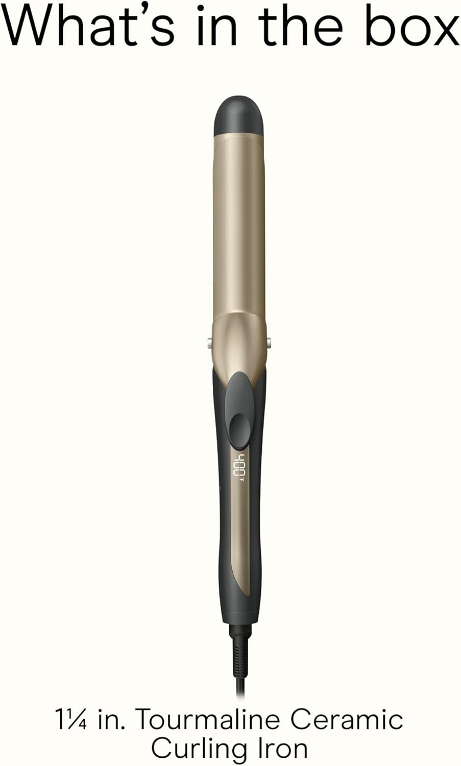 image:imageINFINITI PRO CONAIR Tourmaline Ceramic 1Inch Curling Iron Clamp Curling Iron 1Inch Barrel Produces Classic Curls Hair Curler for Use on Short Medium and Long Hair ChampagneGray Tourmaline Ceramic for Classic Curls on Short Medium and Long Hair ChampagneGray CD10001 Inch Barrel
